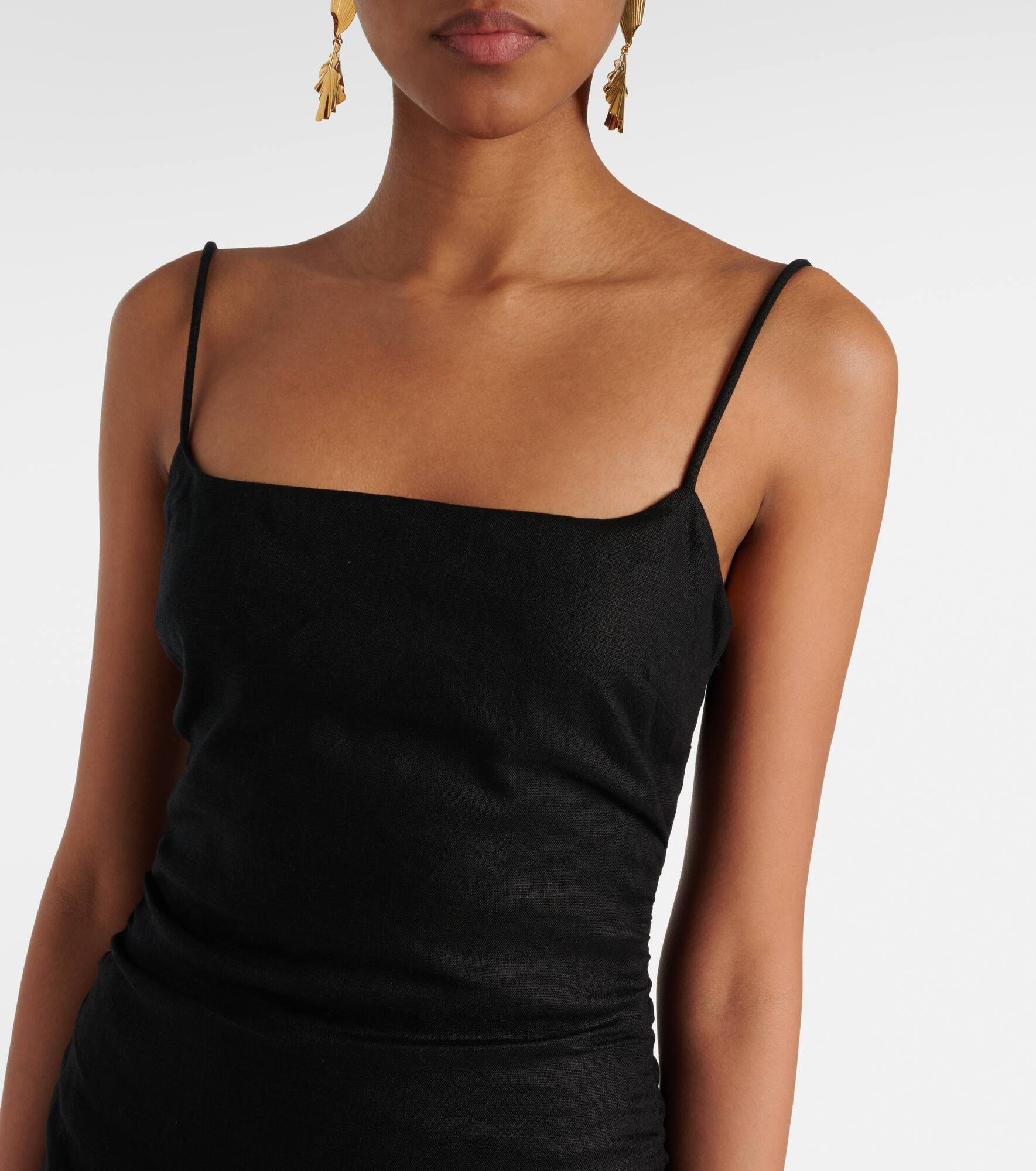 Linen midi dress - 4