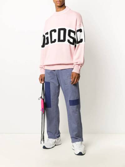 GCDS logo intarsia jumper outlook