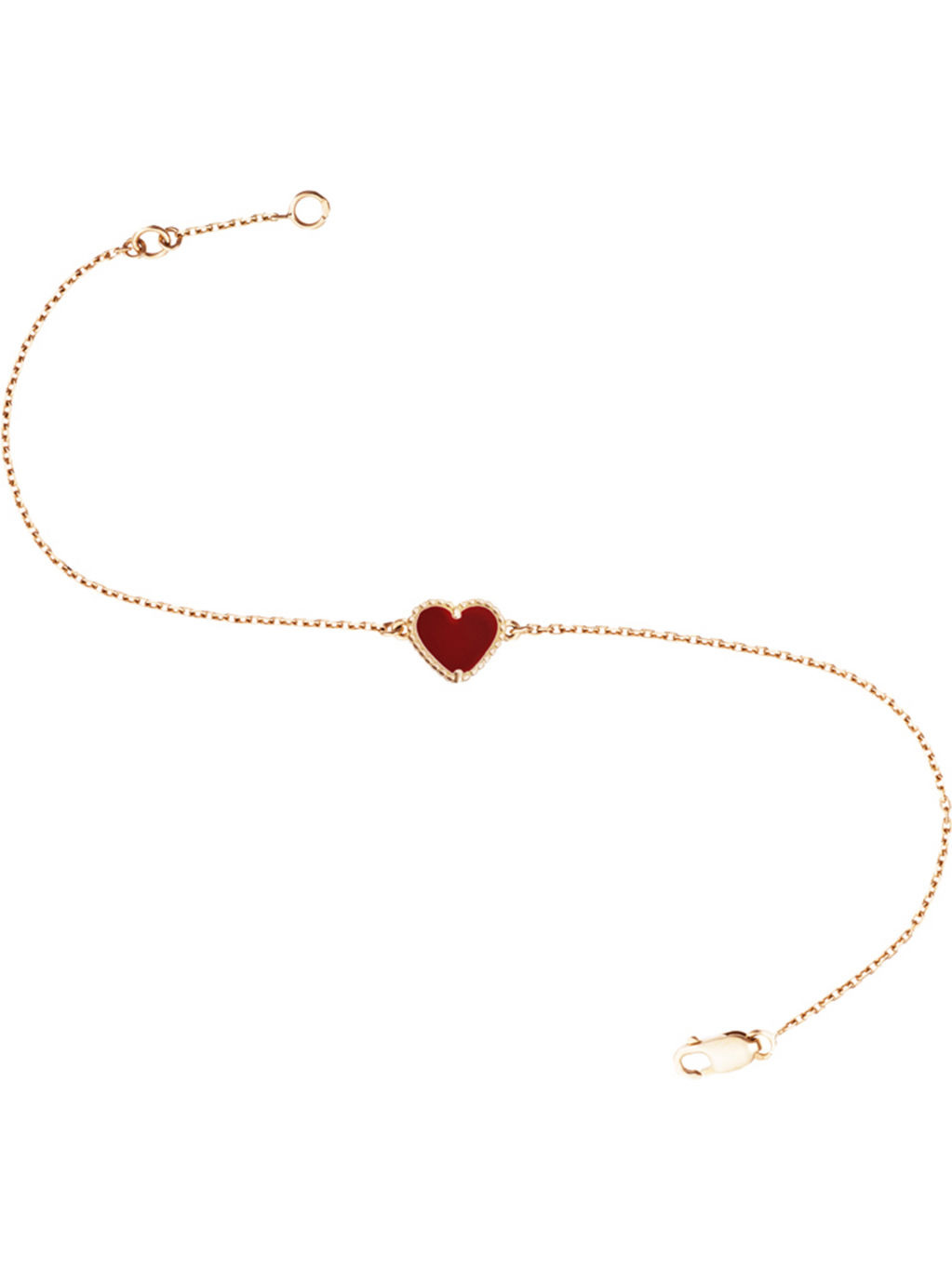 Sweet Alhambra gold and carnelian heart bracelet - 2
