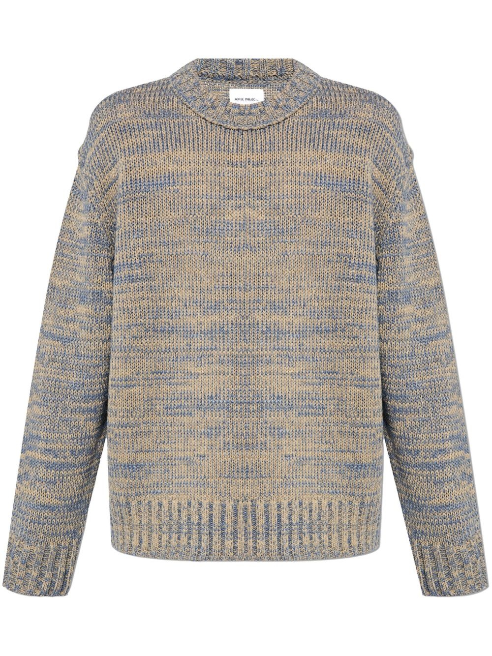 crew-neck marl-knit jumper - 1