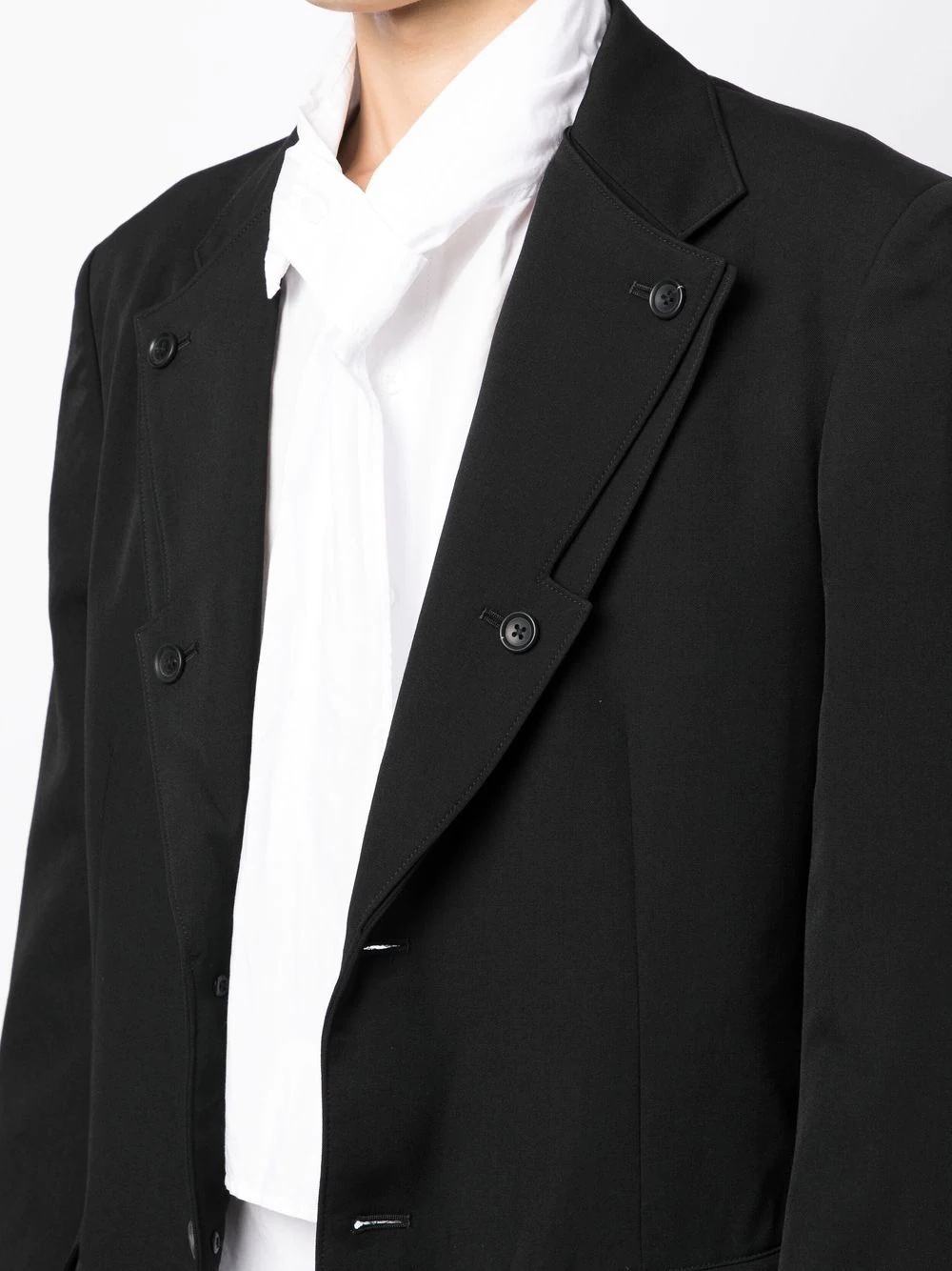 single-breasted fitted blazer - 5