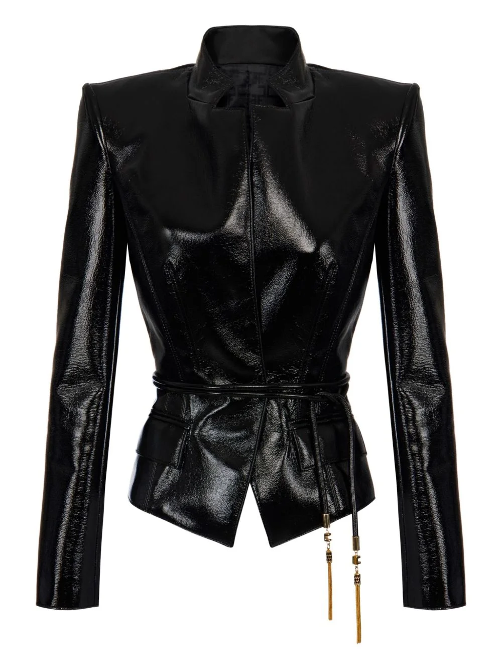 belted-tassel jacket - 1