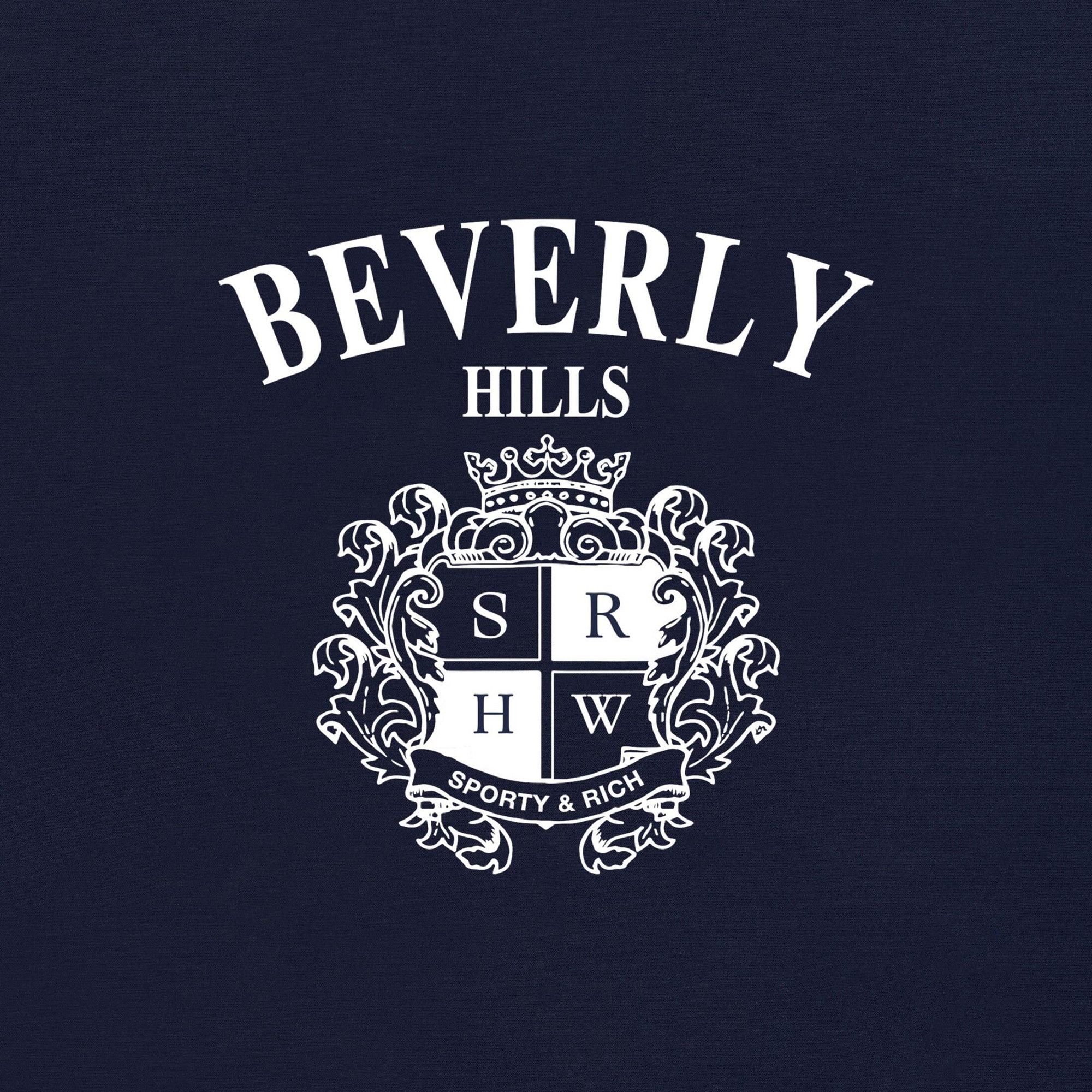 Sporty & Rich BH Crest Soft Crewneck 'Dark Navy' - 3
