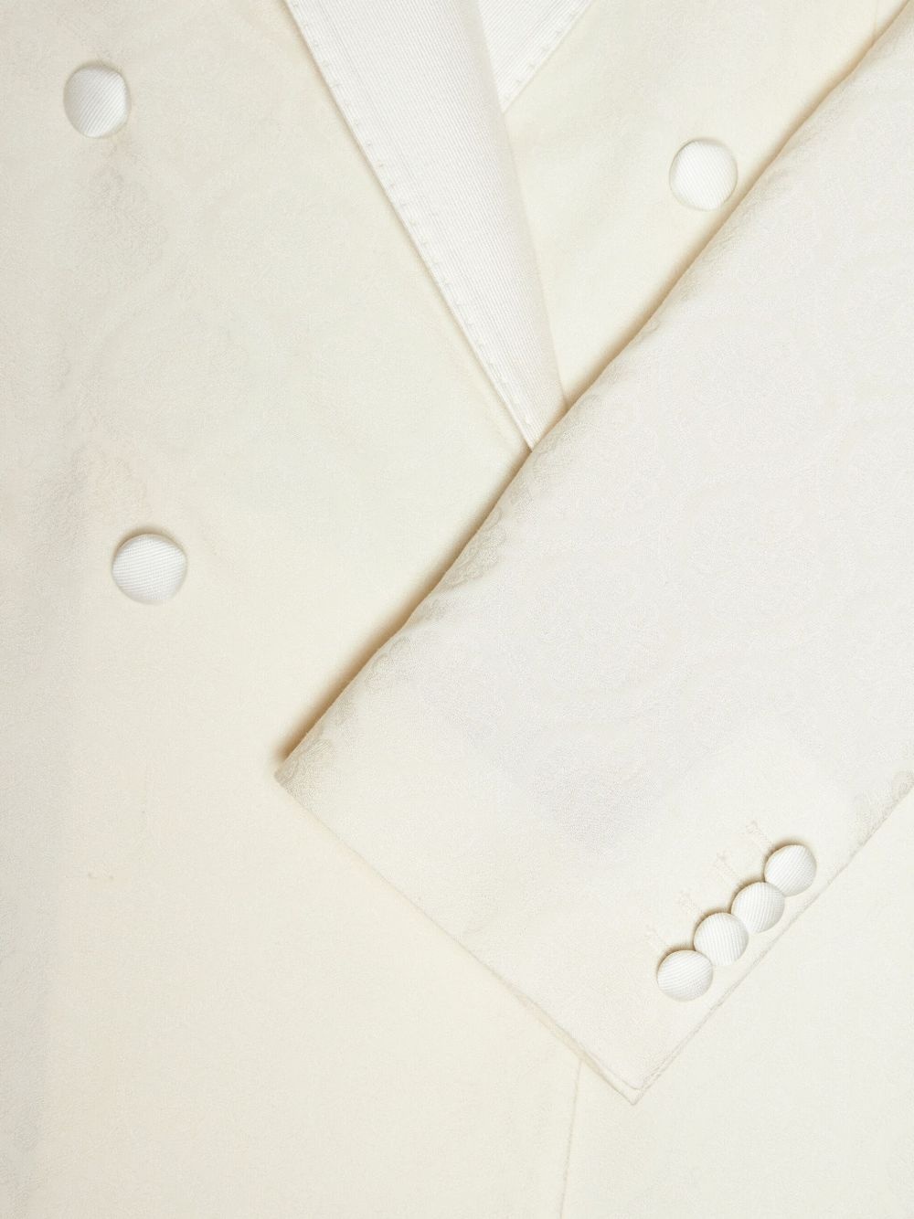 double-breasted jacquard blazer - 3
