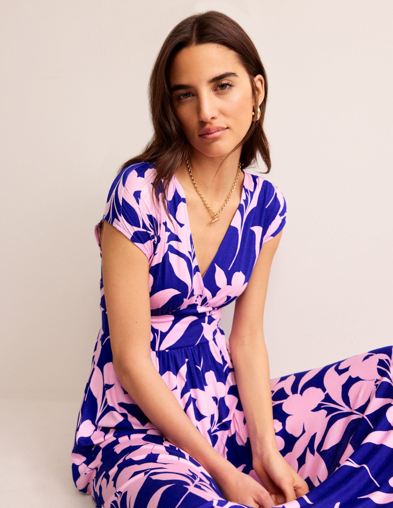 Vanessa Wrap Jersey Maxi Dress-Sweet Lilac, Silhouette Bloom 3