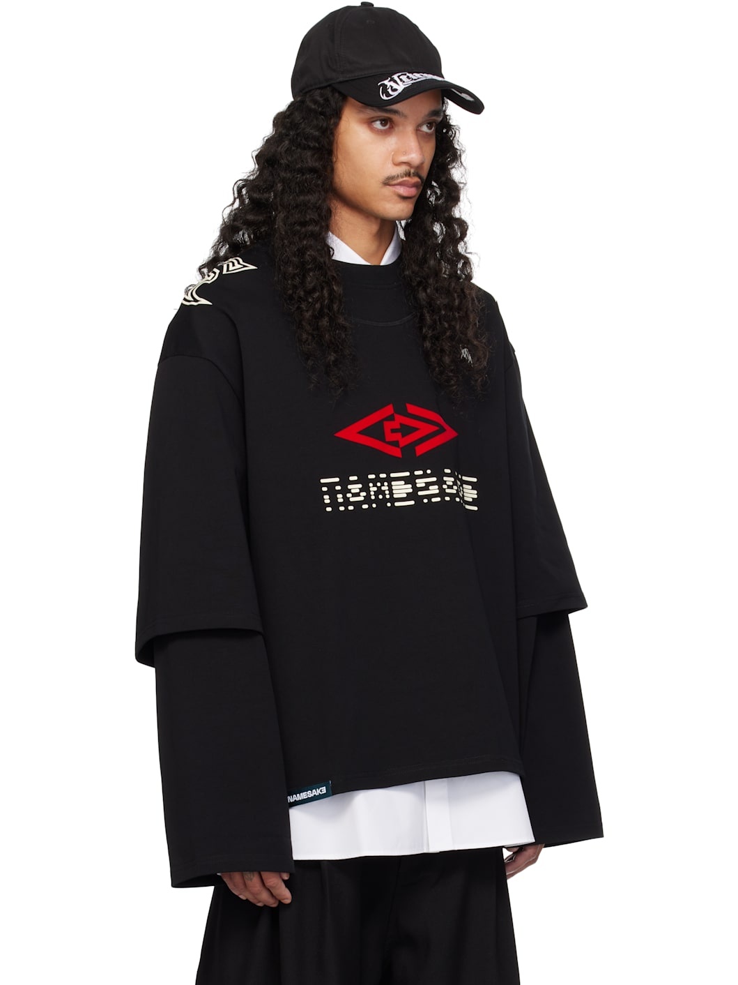 Black Mayo Double Sleeve T-shirt - 2