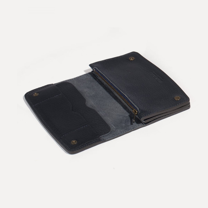 Bleu de Chauffe MALTESE WALLET  -  NAVY BLUE outlook