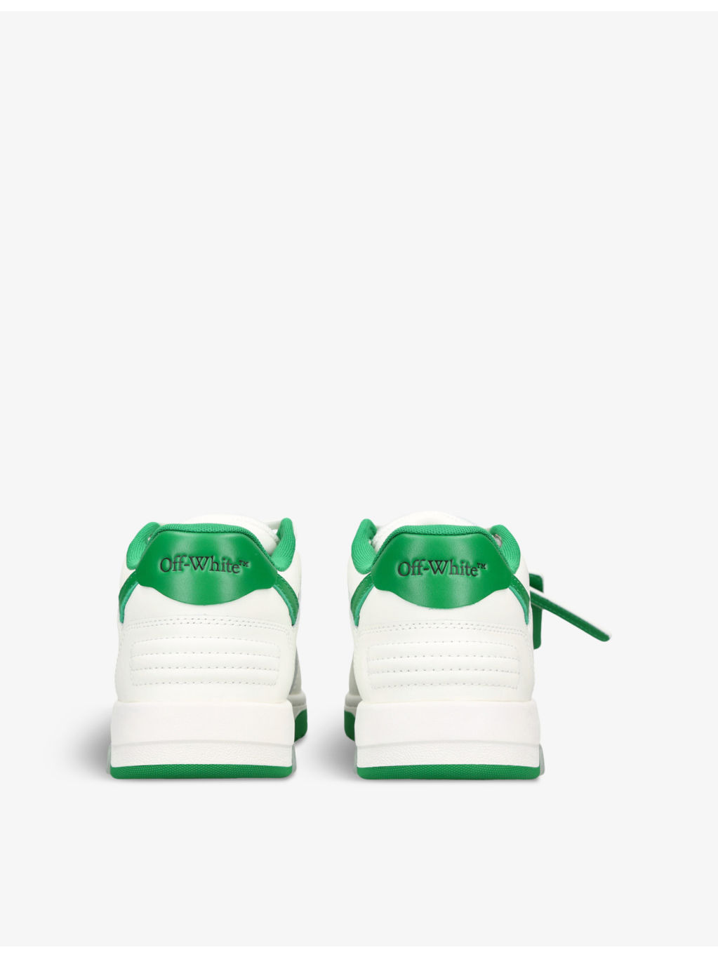 OOO logo-embroidered leather low-top trainers - 4
