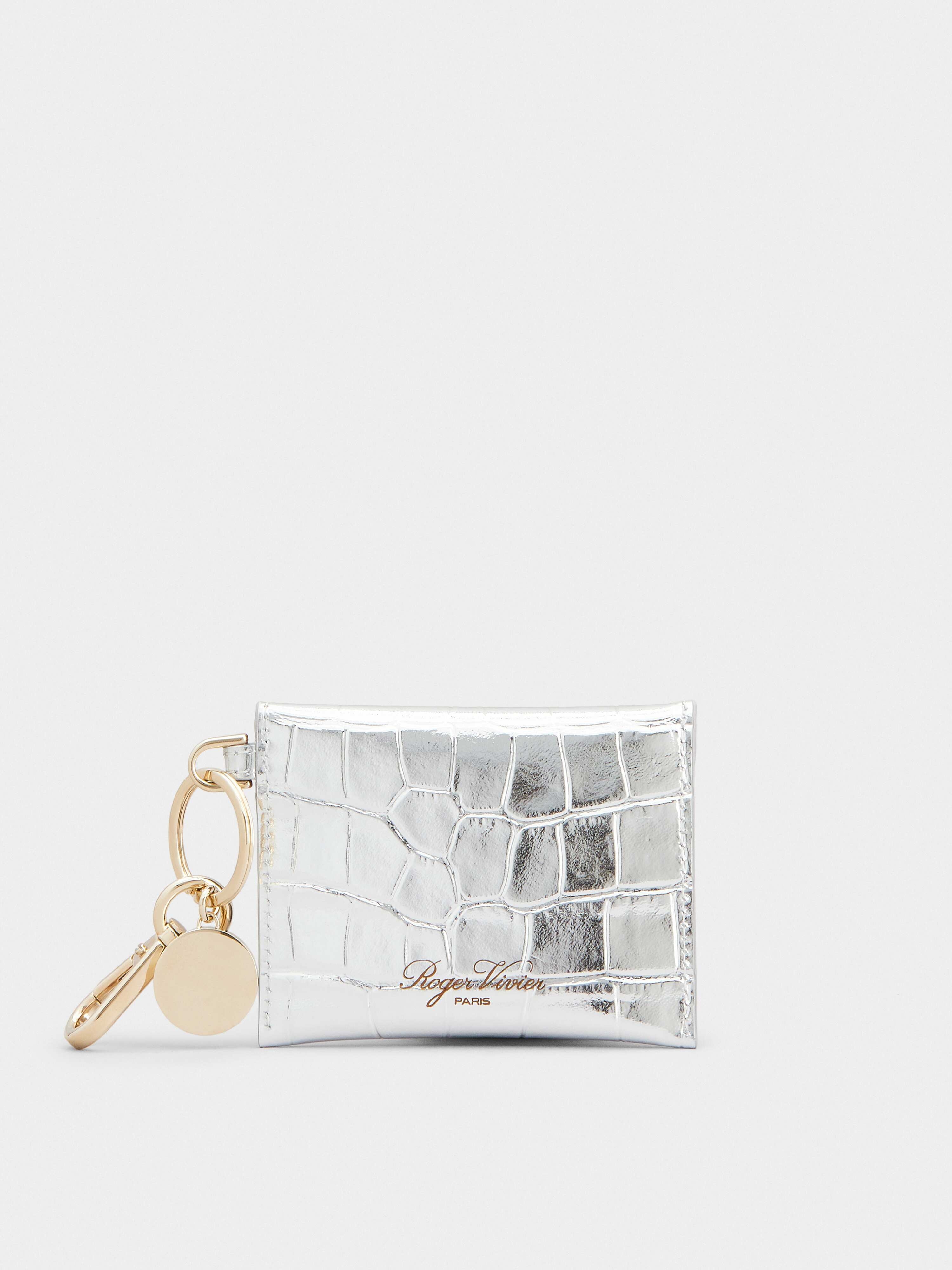 Très Vivier Strass Buckle Key Holder Mini Pouch - 4