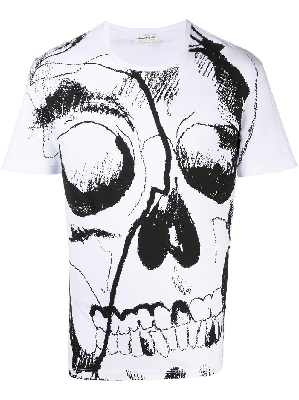 skull print T-shirt - 1