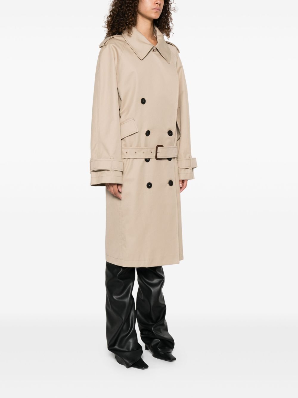 double-breasted trench coat - 3