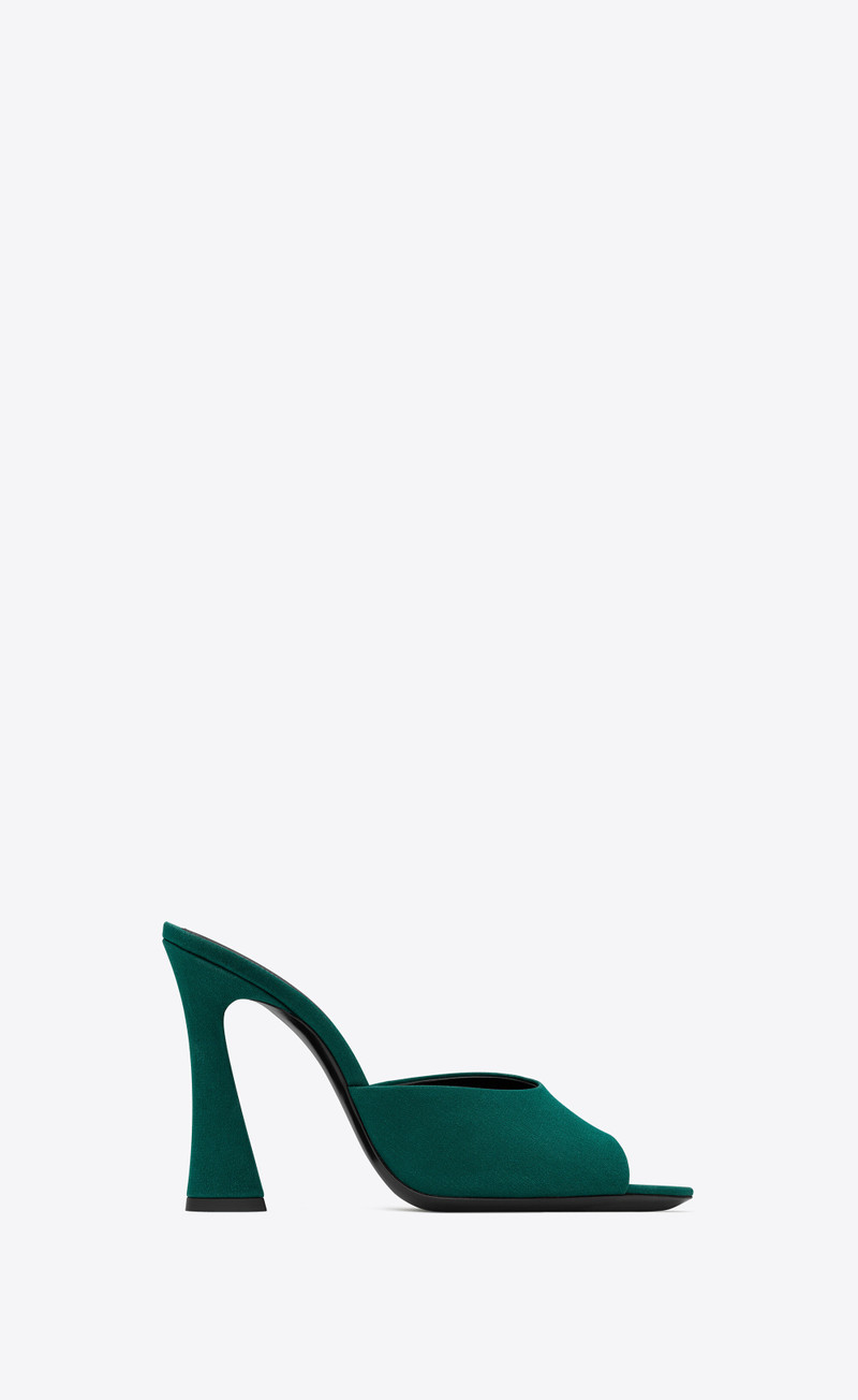 suite mules in crepe de chine - 1