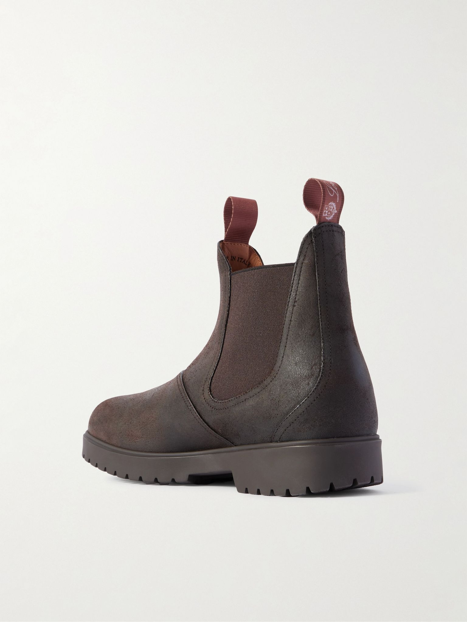 Dover Walk Brushed-Leather Chelsea Boots Dark brown - 4