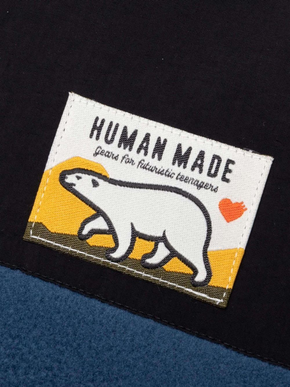 heart-logo fleece sweatshirt - 3