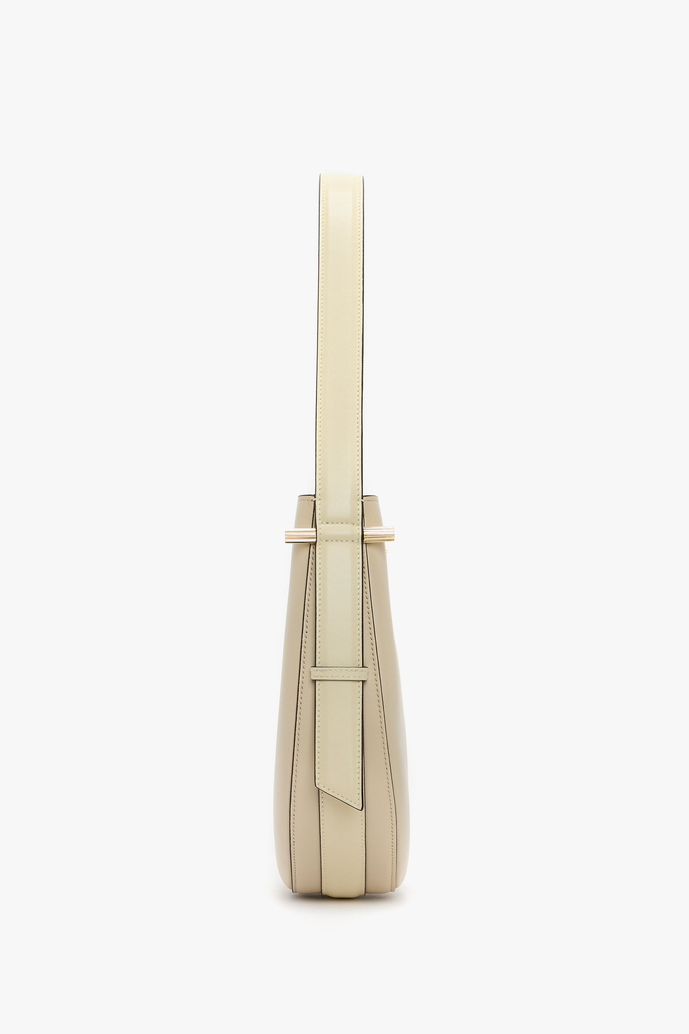 Dia Hobo Bag In Ivory Smooth Leather - 4