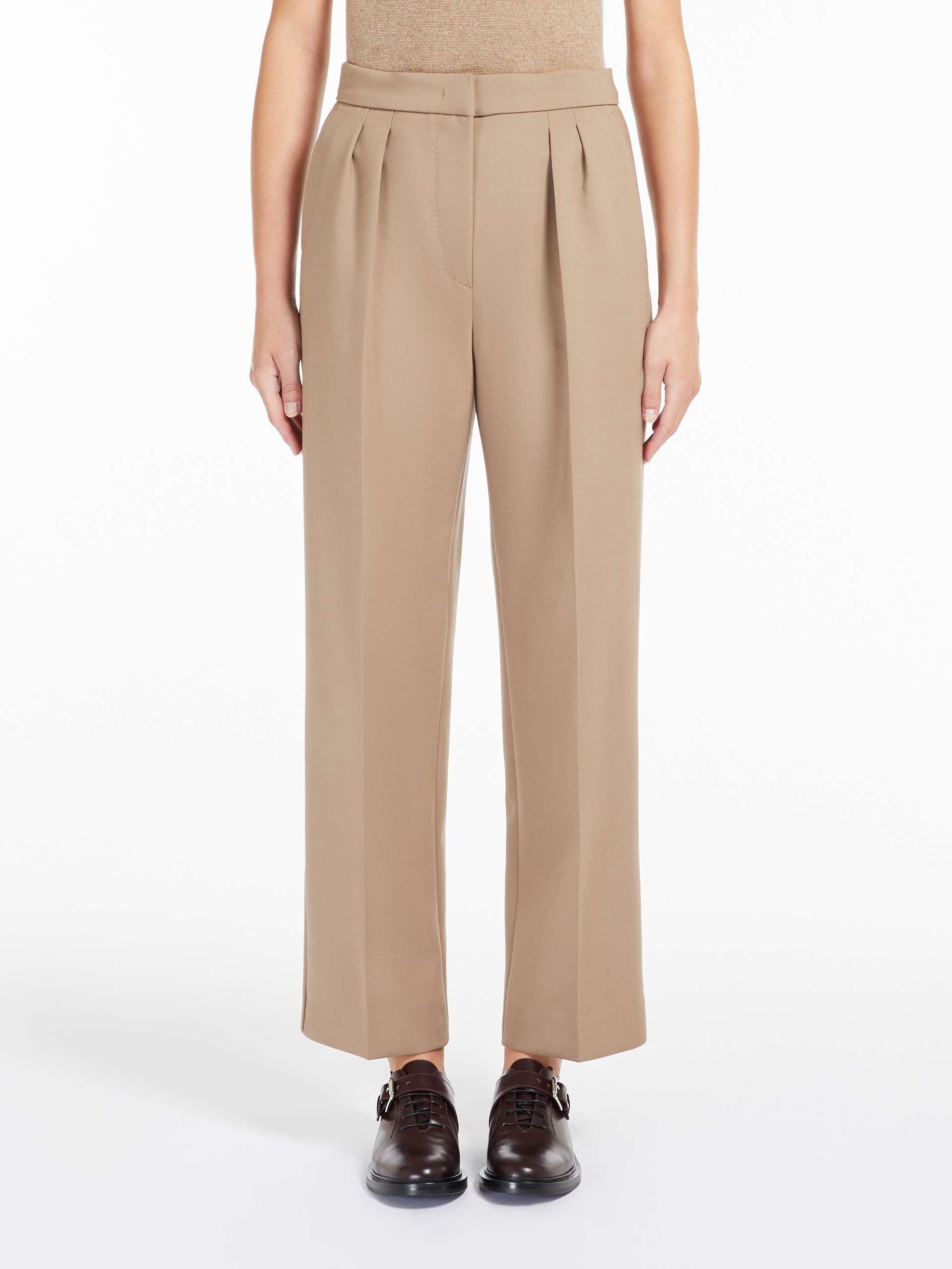 VERBANO Slim-fit, stretch-wool trousers - 3