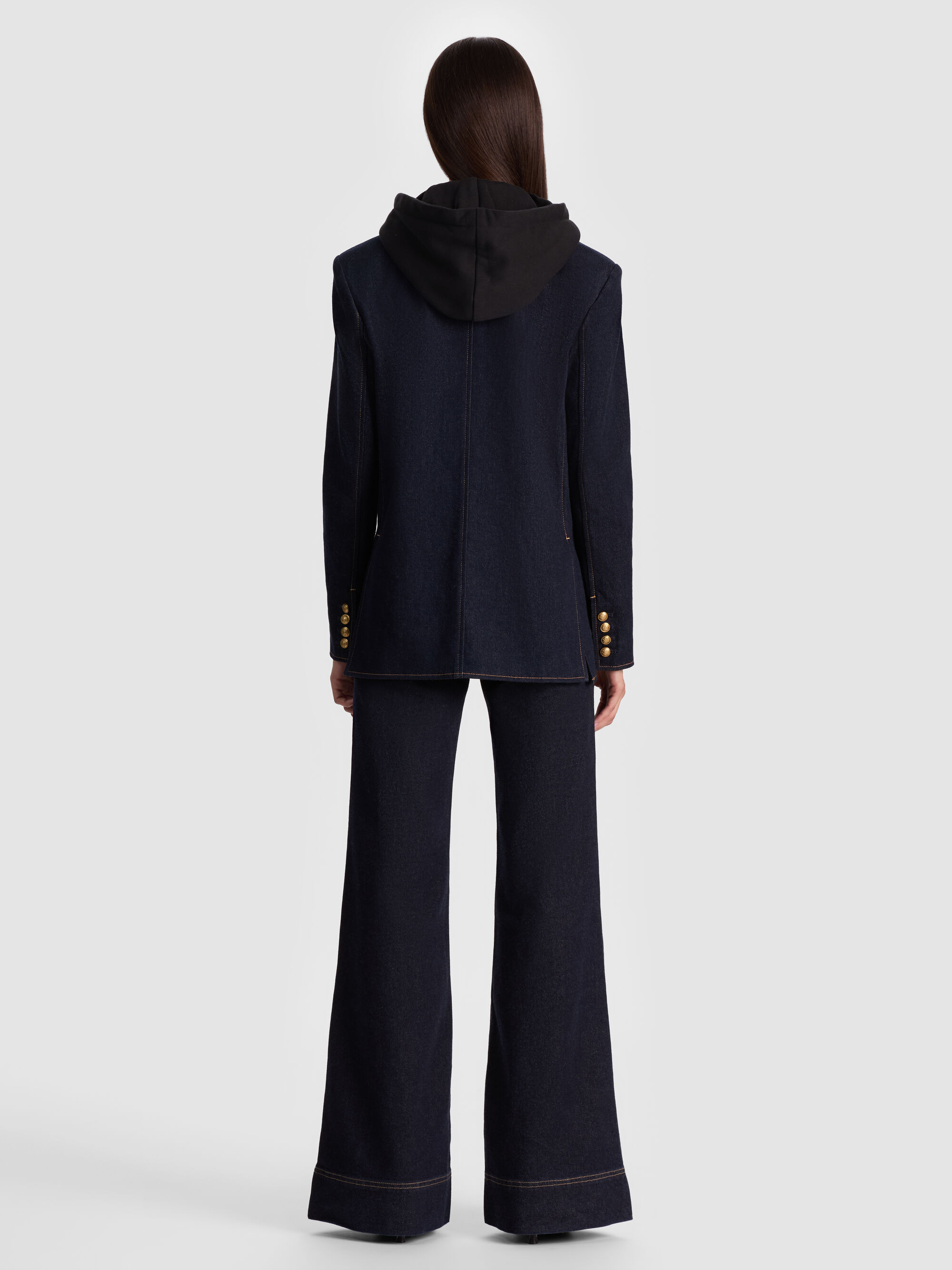 JORDAN DENIM BLAZER WITH REMOVABLE HOODIE - 4