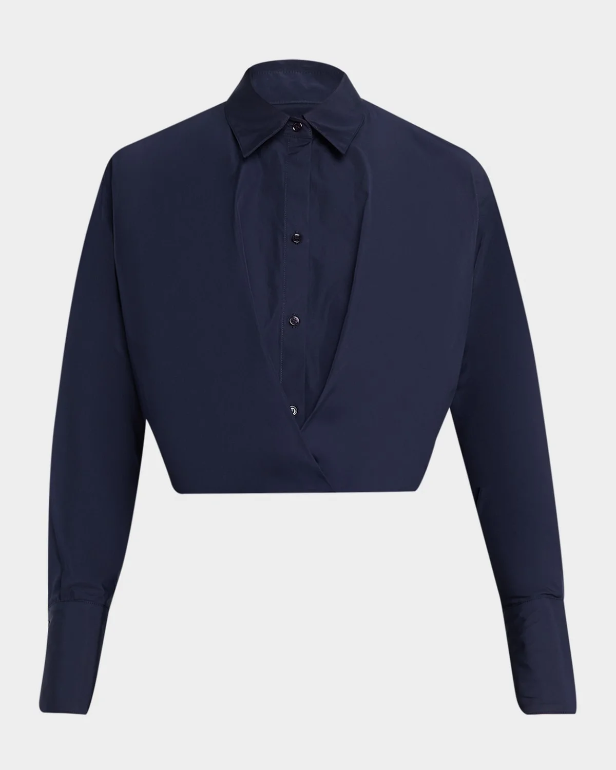 Taken Cropped Cotton Poplin Top - 1