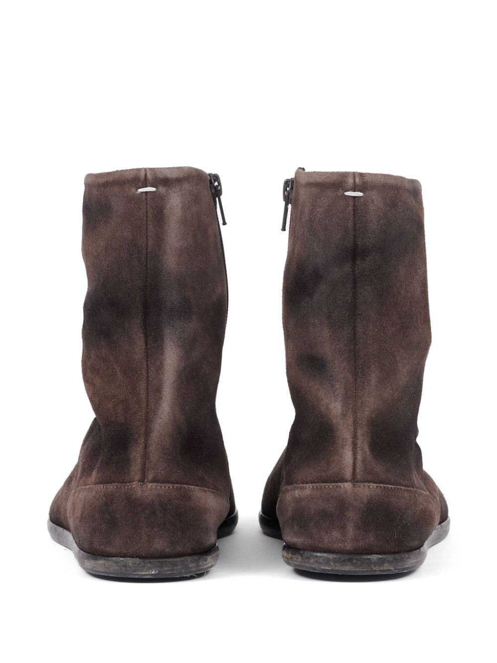 Tabi flat suede boots - 3