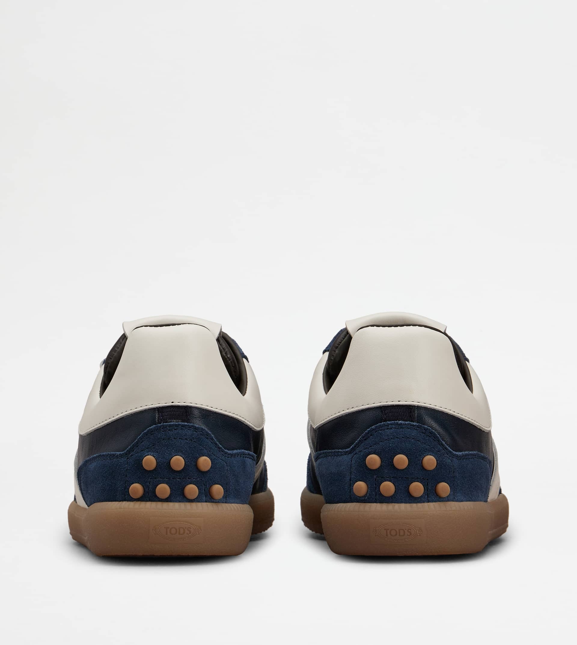 TOD'S TABS SNEAKERS IN SUEDE - WHITE, BLUE, BROWN - 2