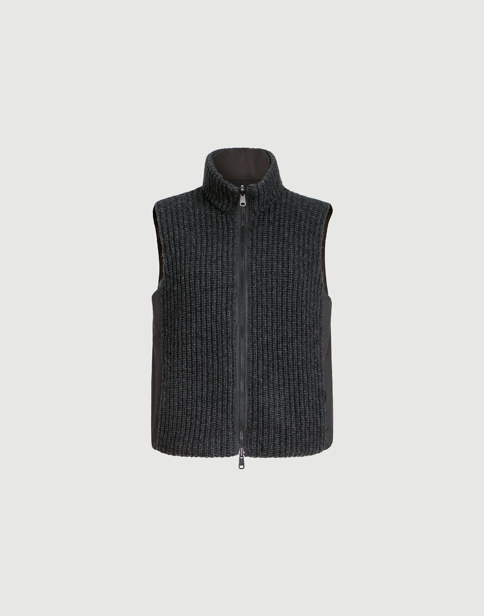 Cashmere Feather 원사 뒤집을 수 있는 니트 아래로 monili - 1