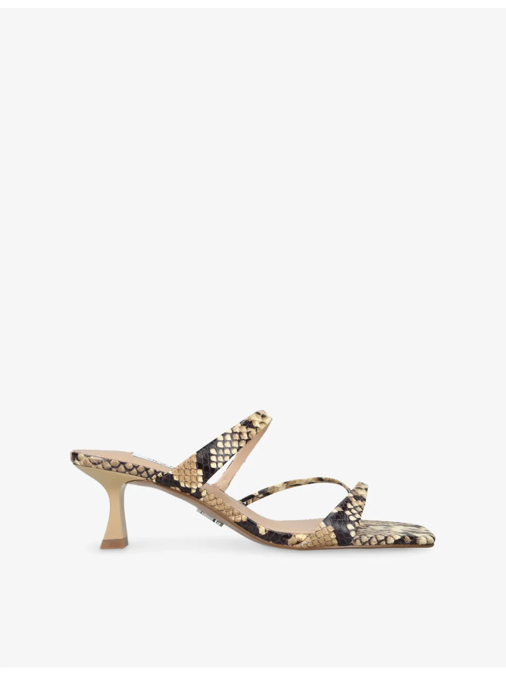Ajay Printed Heeled Leather Sandals - 1