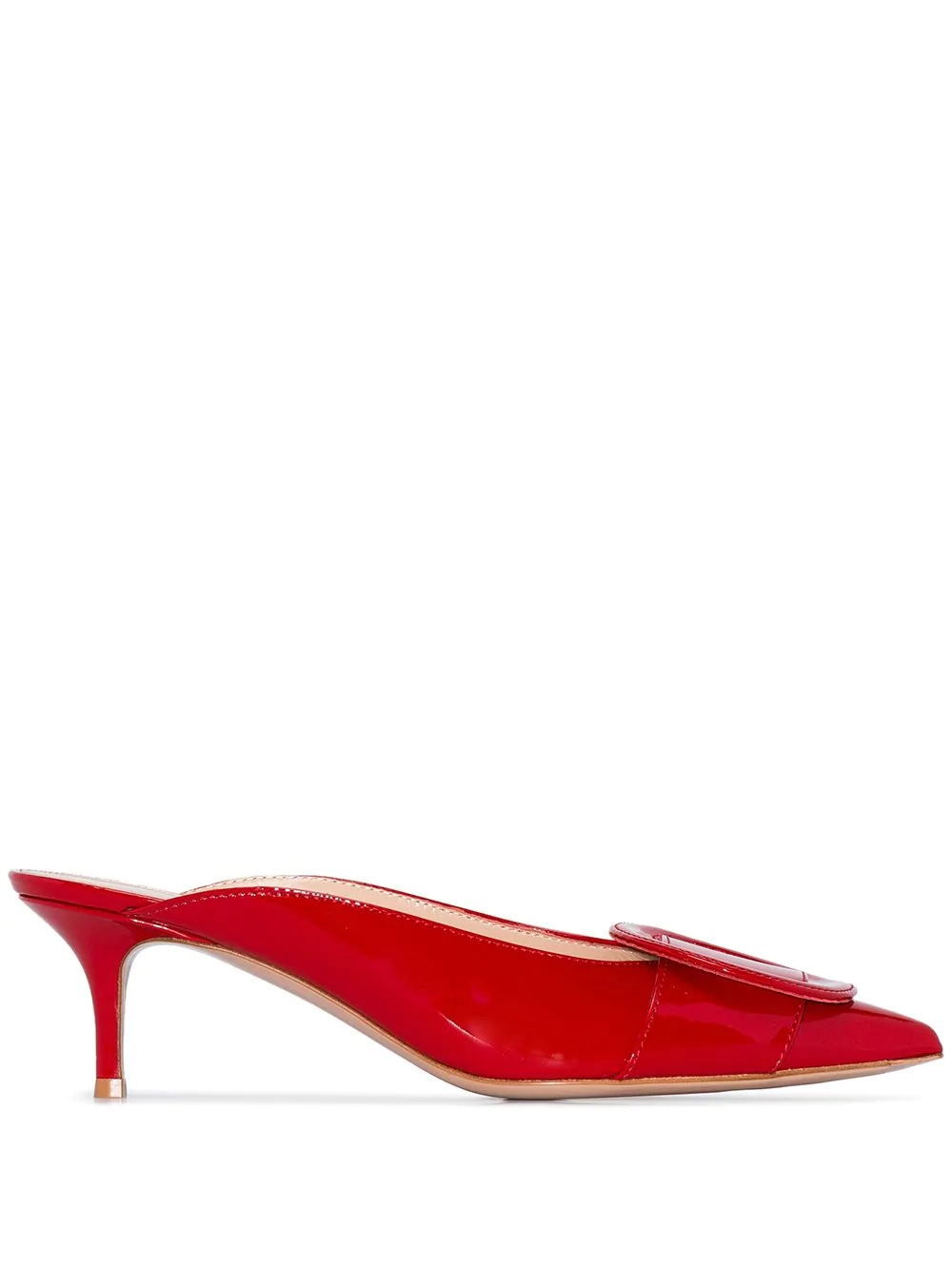 55mm patent-leather mules - 1