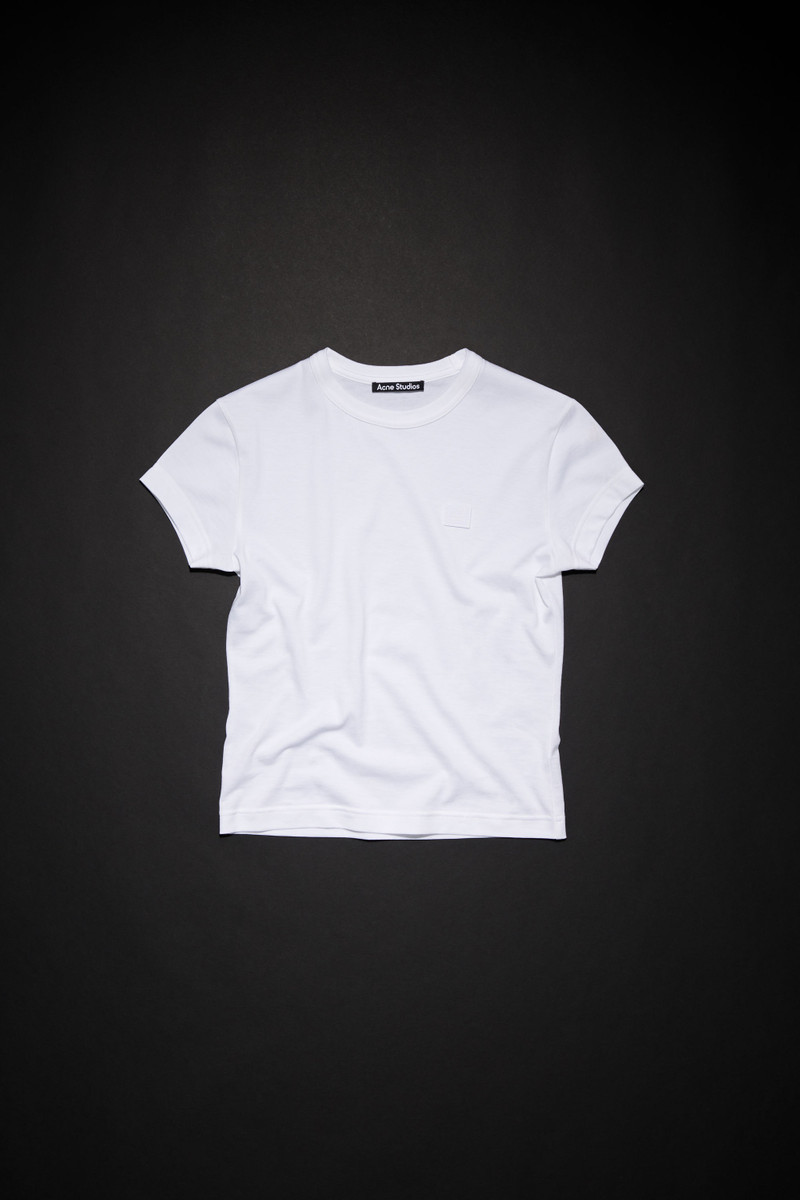 Crew neck t-shirt - Fitted fit - Optic White - 1