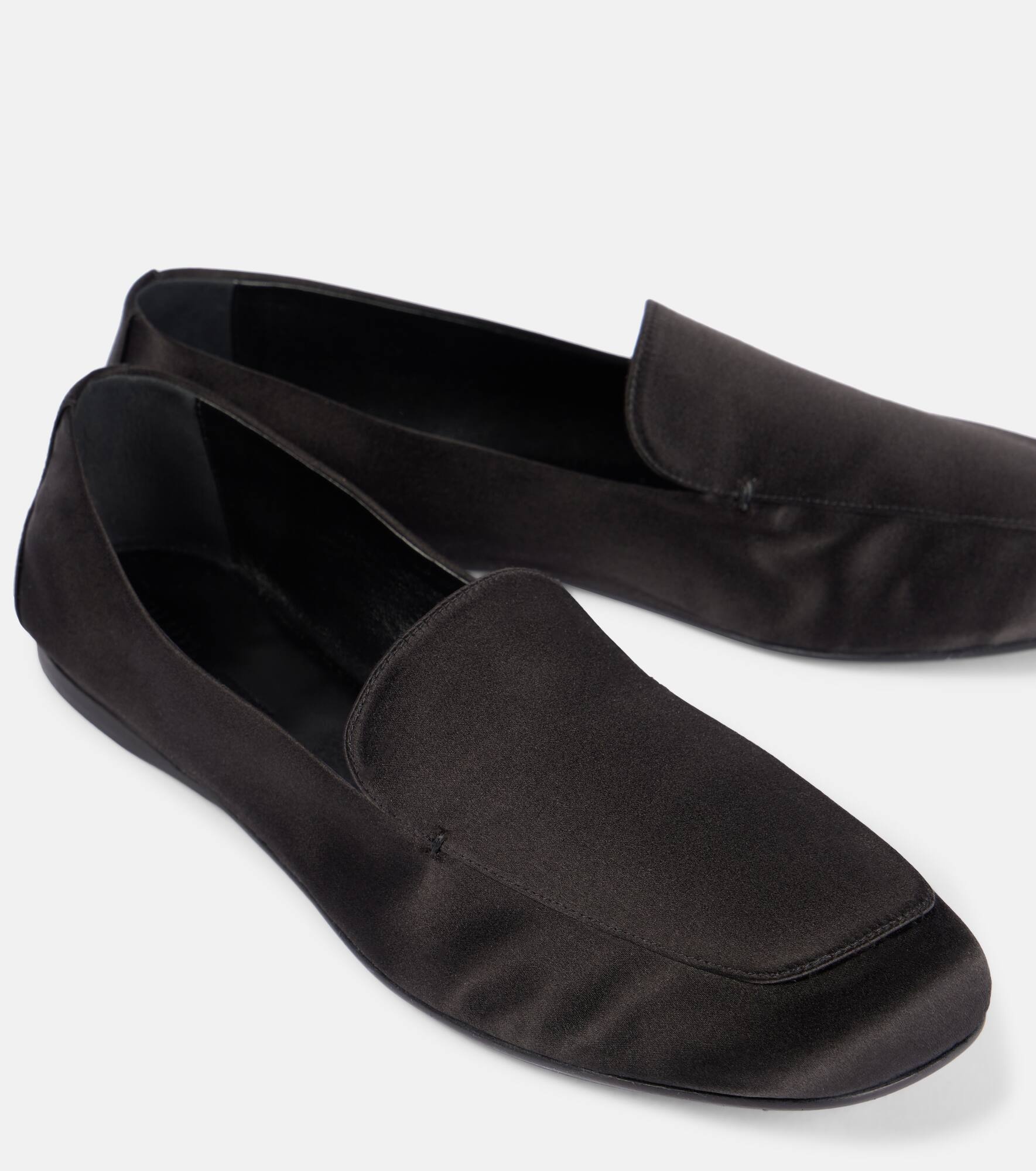 Monroe satin loafers - 5