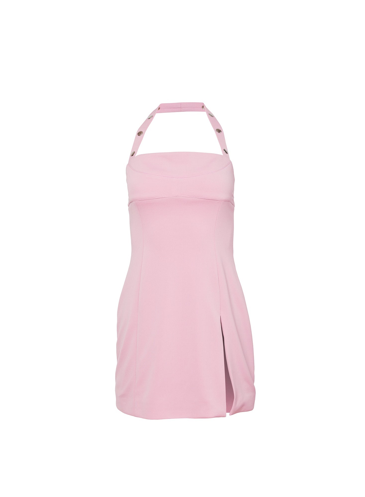 Snap Halter Mini Dress - 5