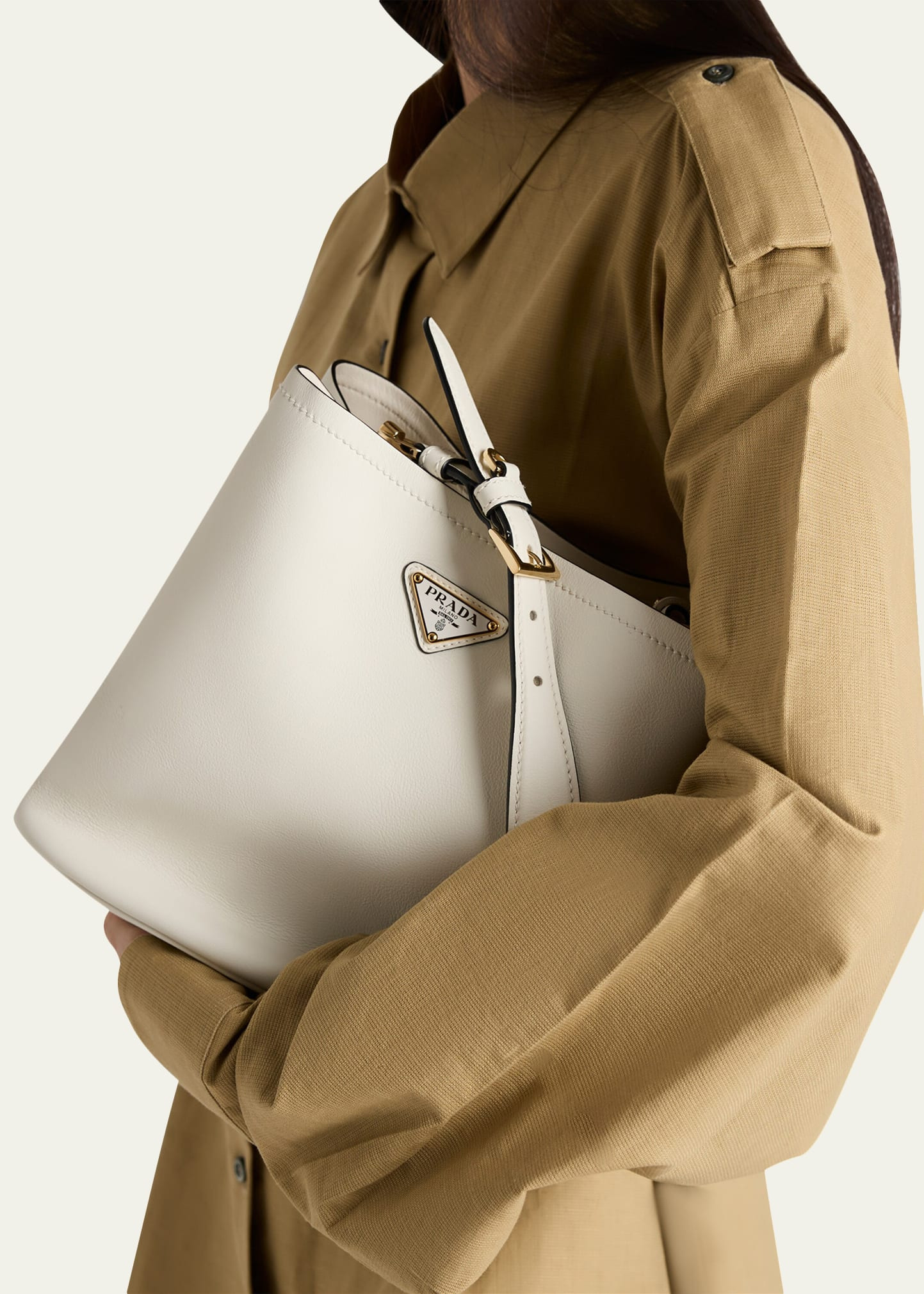 Bucket Leather Shoulder Bag - 2