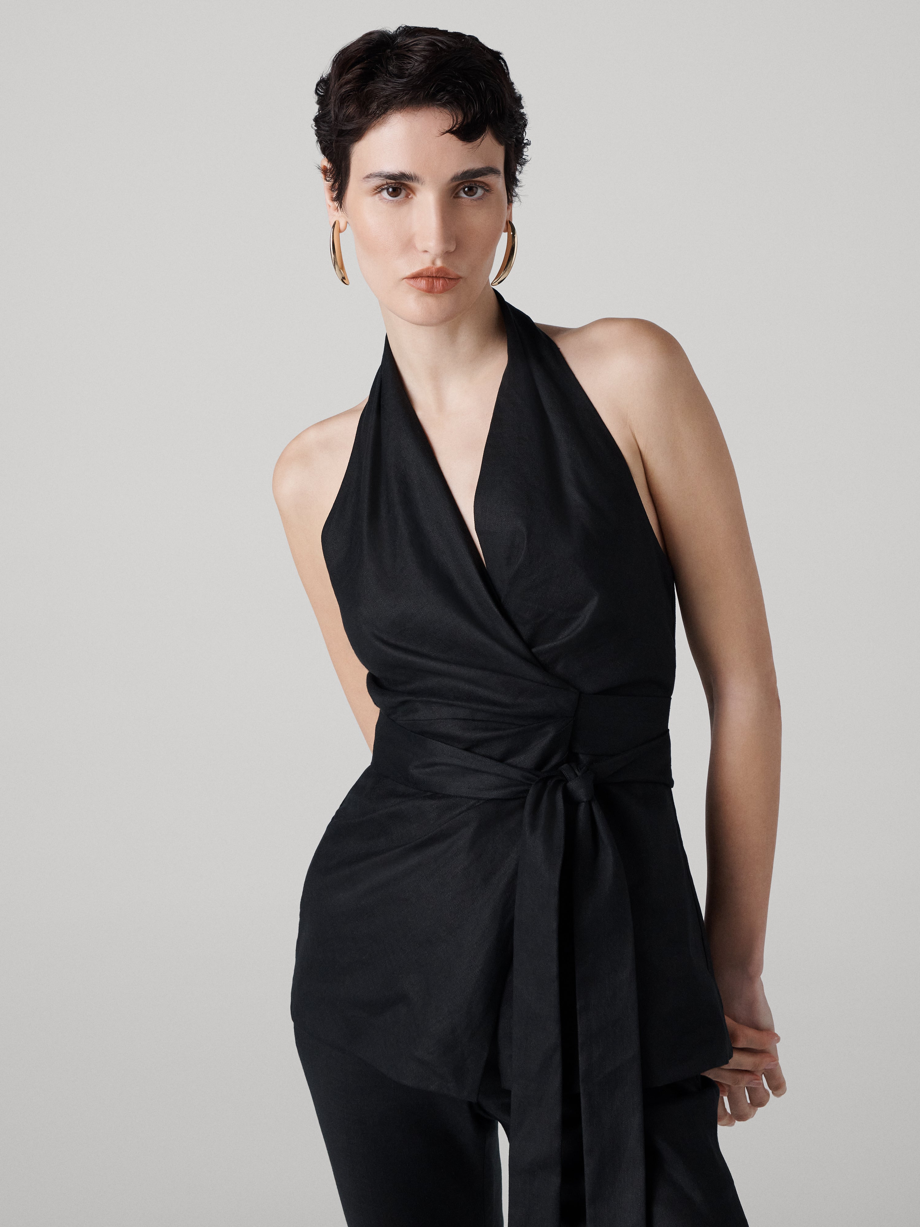 Alyssa Halter Wrap Top - 4