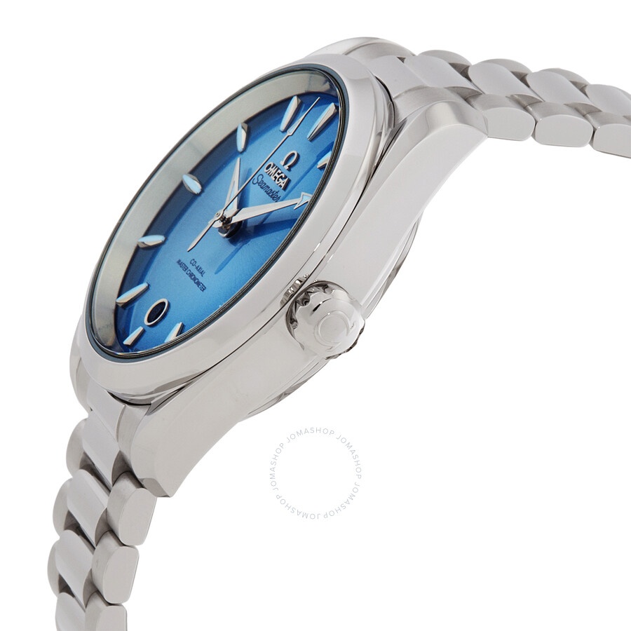 Omega Seamaster 38mm Automatic Chronometer Summer Blue Dial Men's Watch 220.10.38.20.03.004 - 2