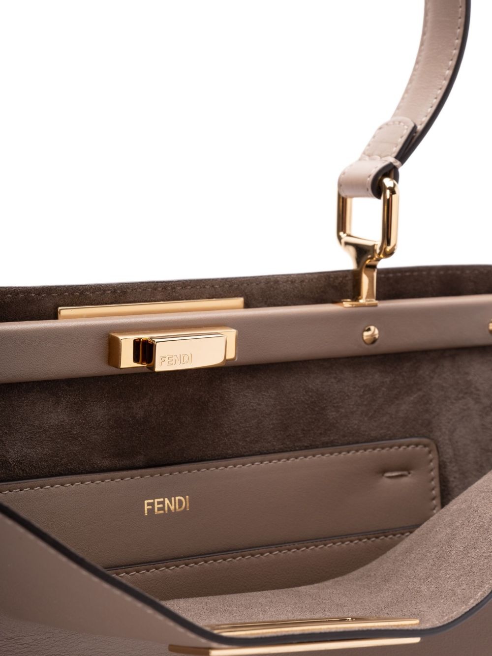 Dove Grey Peekaboo Soft Large Bag - 4