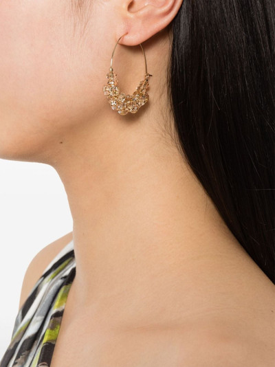 Isabel Marant bead-embellished hoop earrings outlook