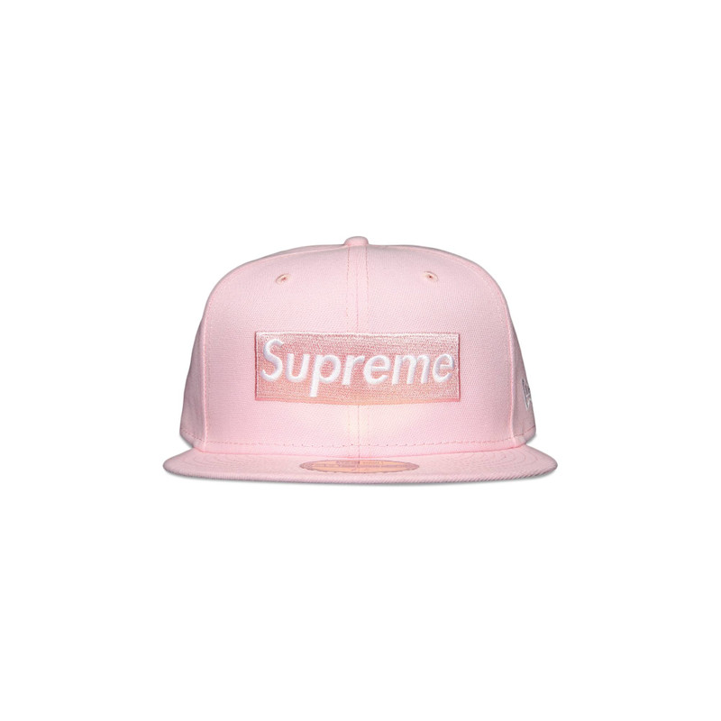 Supreme x New Era Champions Box Logo Hat 'Pink' - 1