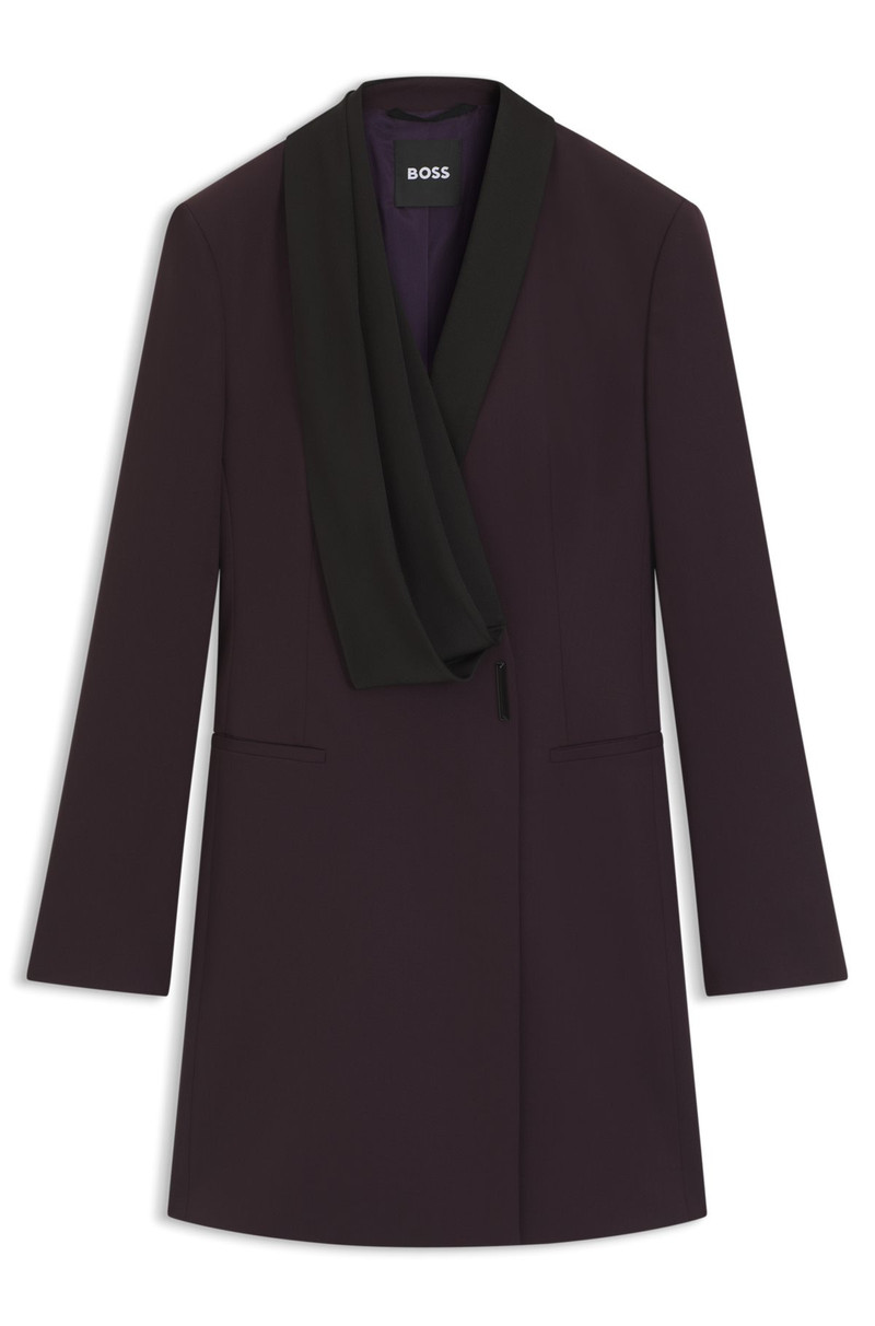 TUXEDO-STYLE DRESS IN WOOL 1