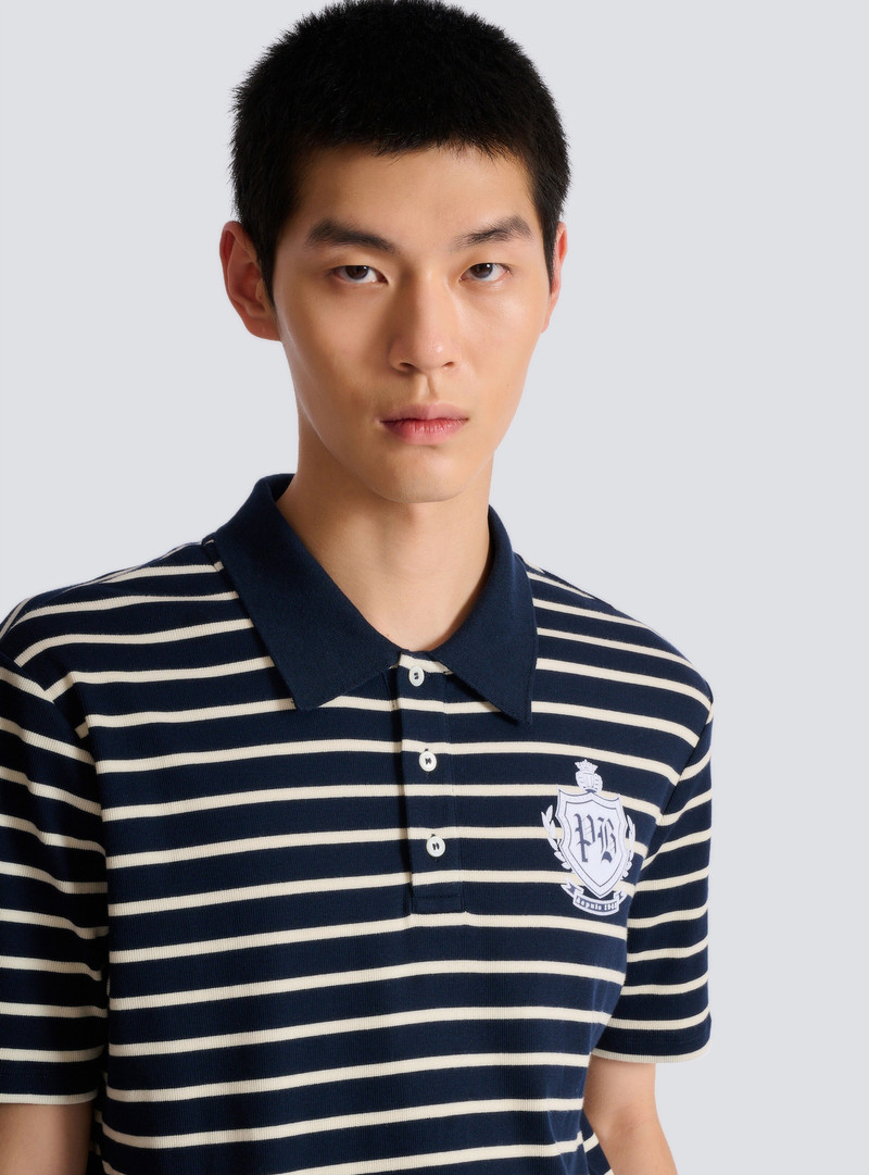 Striped College Emblem polo 7