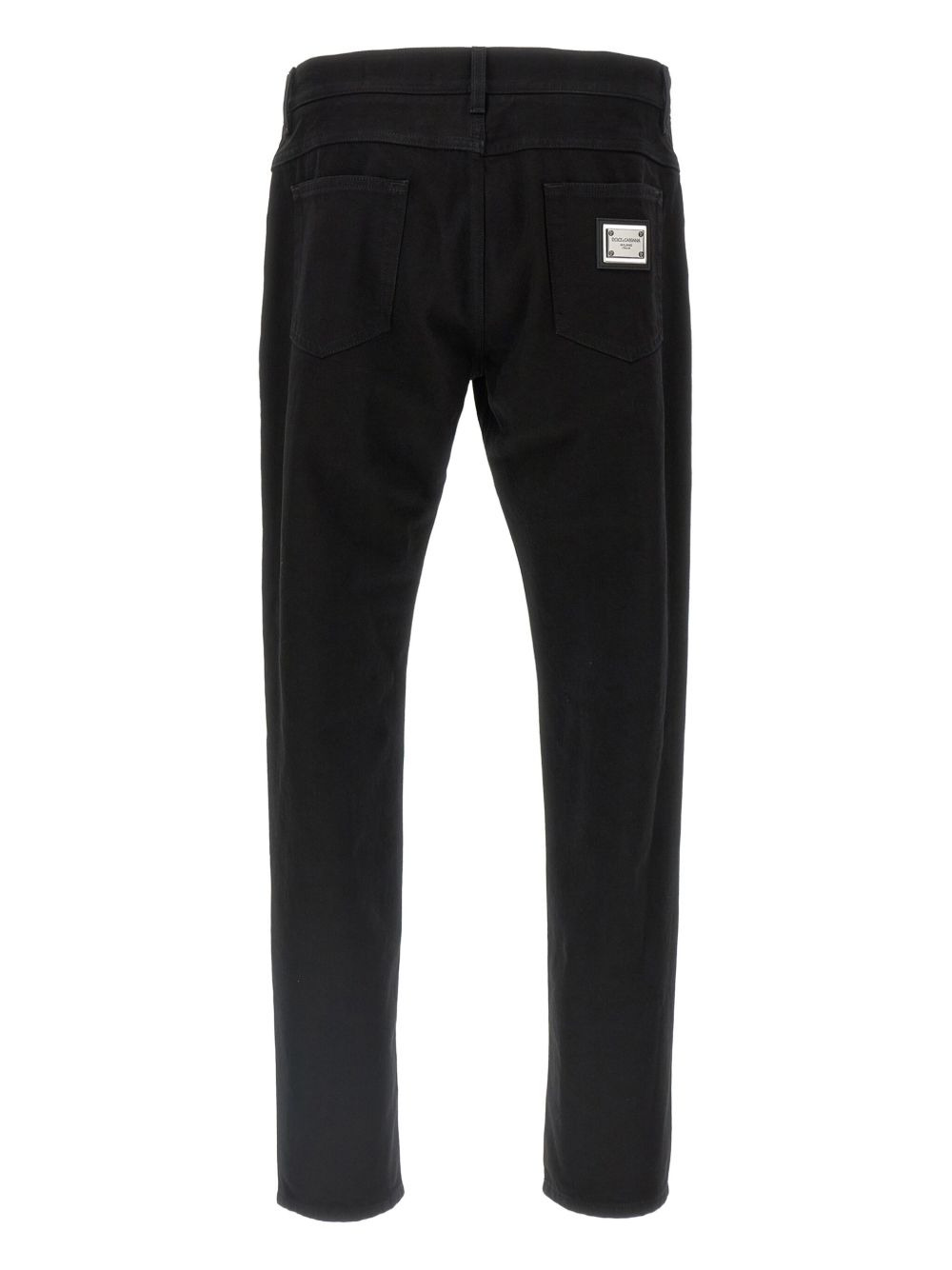 five-pocket logo-plaque jeans - 2