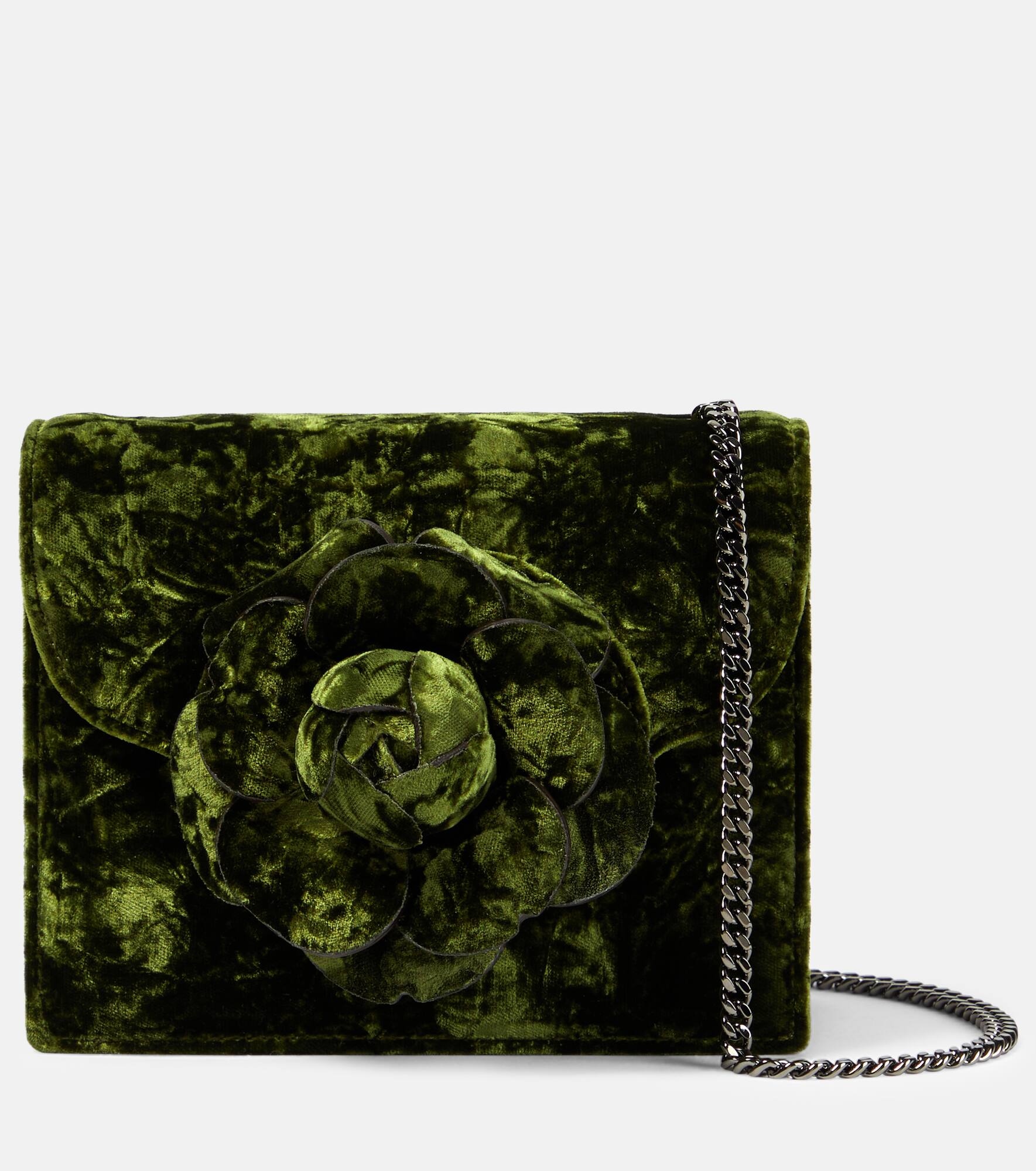 Tro Mini velvet crossbody bag - 1