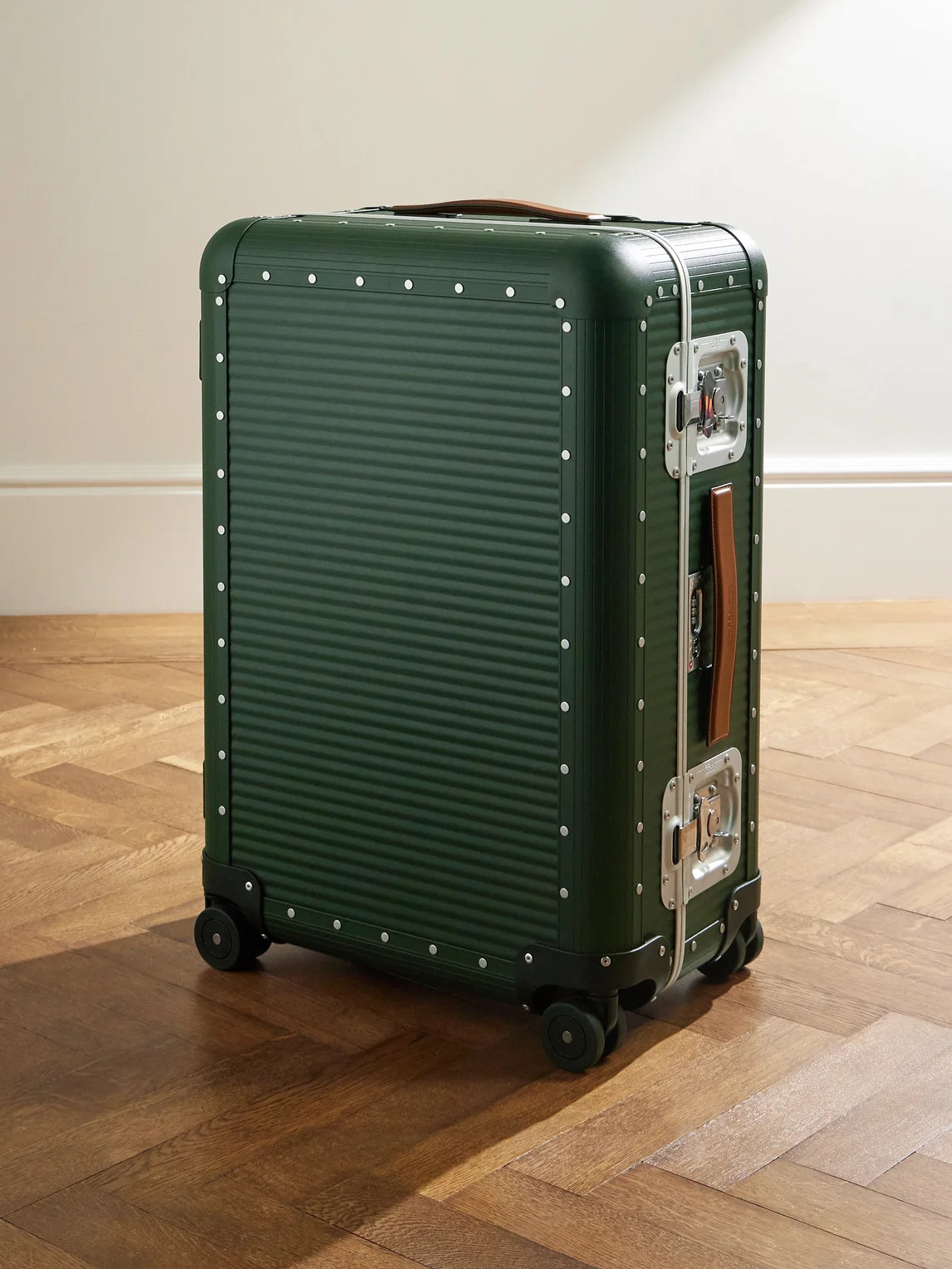 Bank Spinner 68cm Leather-Trimmed Polycarbonate Spinner Suitcase - 1
