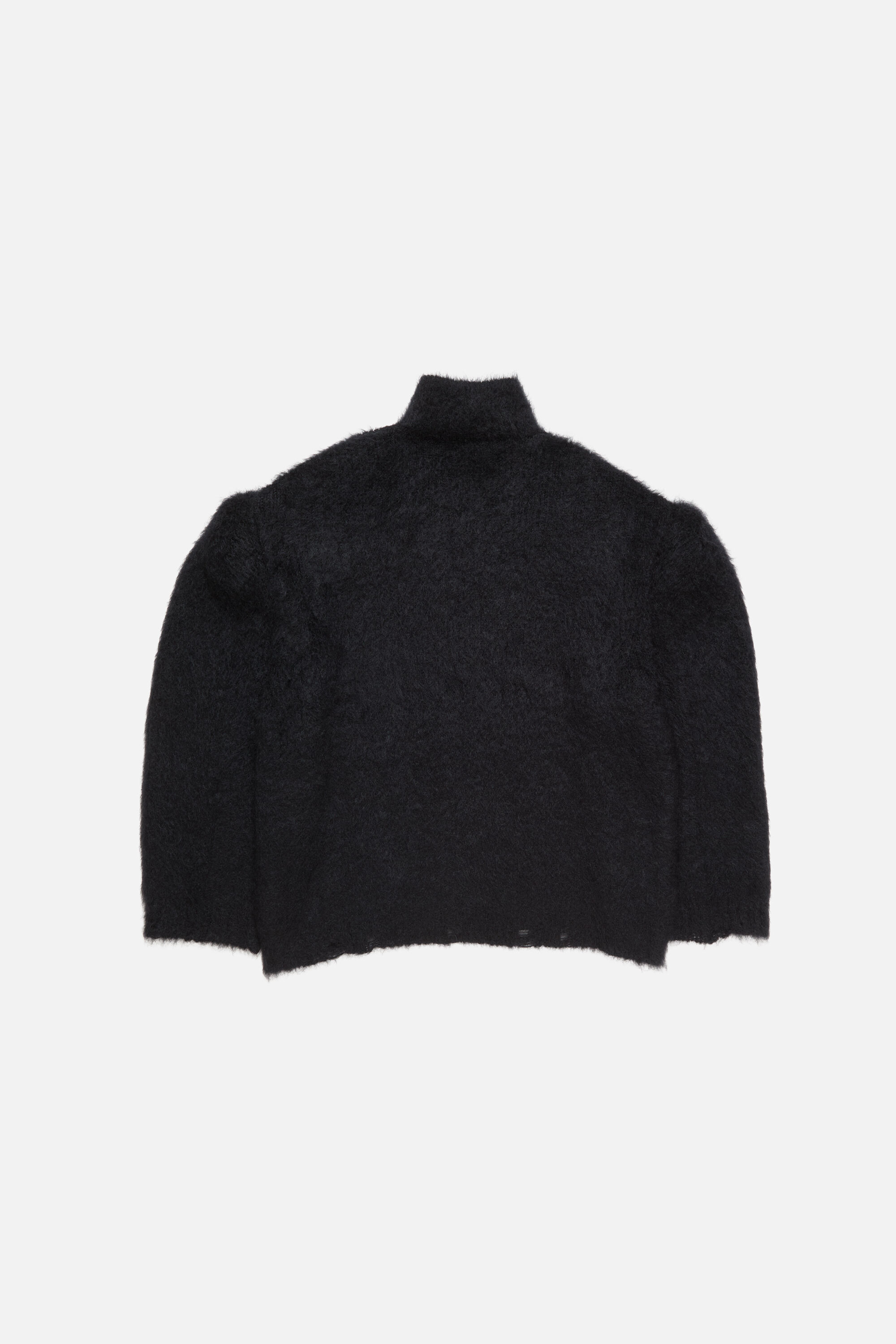 Padded wool knit - Black - 7