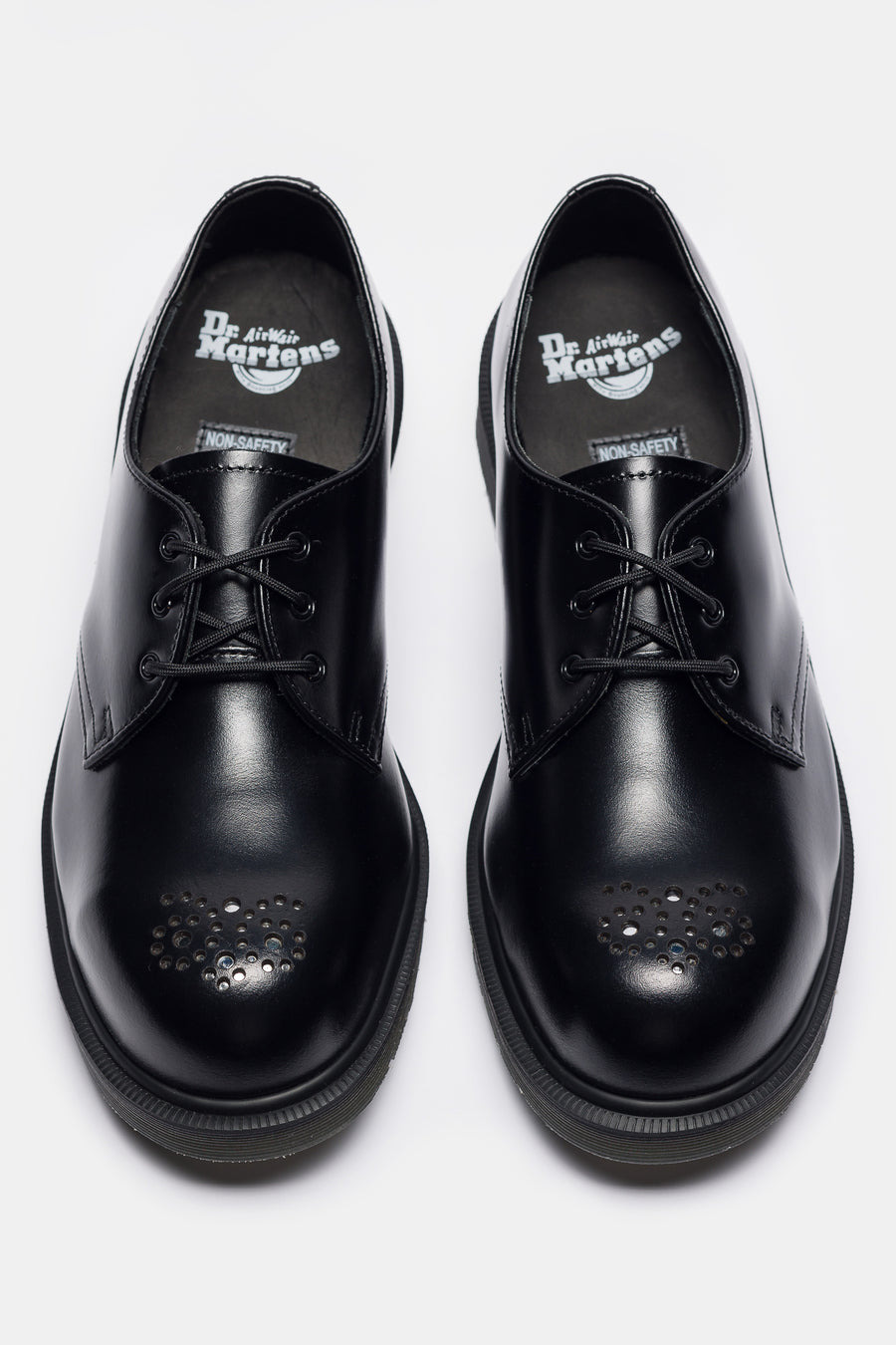 1461 Analine Leather Steel Toe Derby in Black - 4