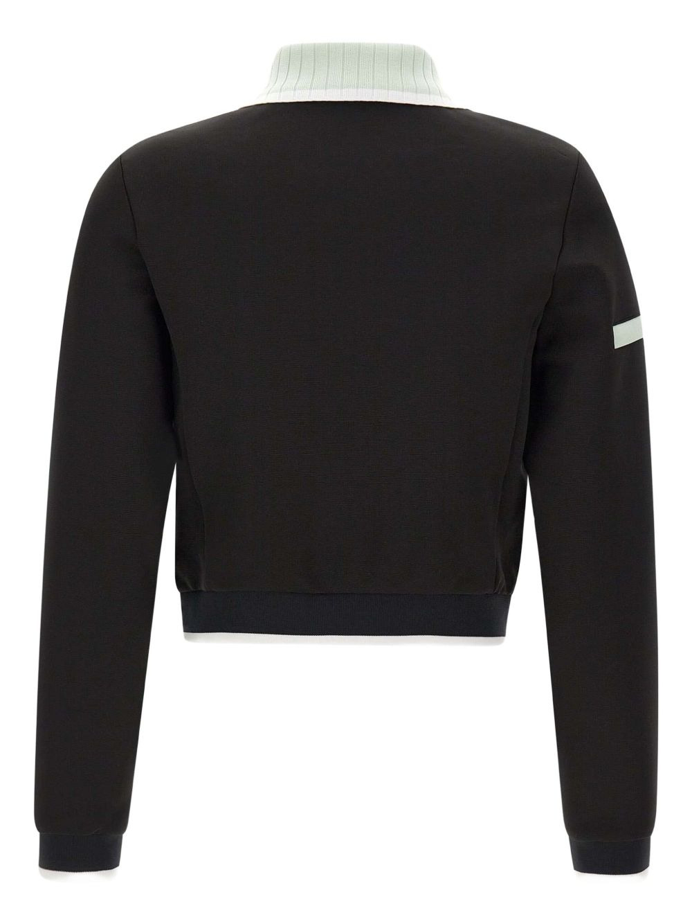 high-collar embroidered-logo jacket - 3