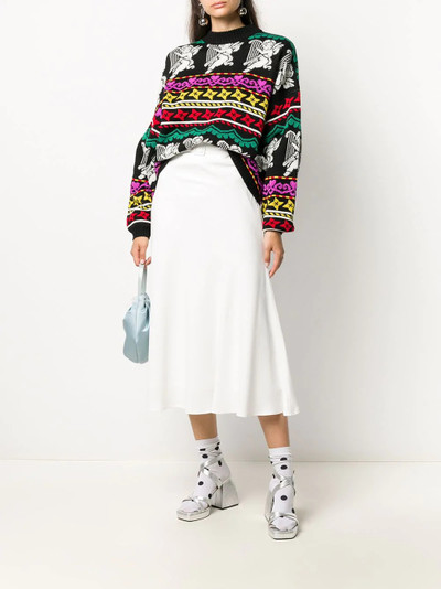 MSGM belted midi skirt outlook