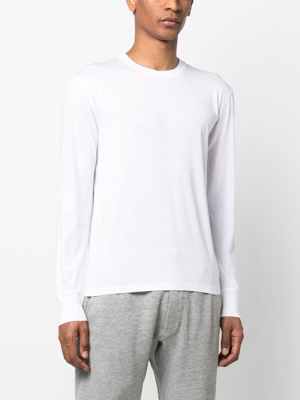 round-neck long-sleeve T-shirt - 3