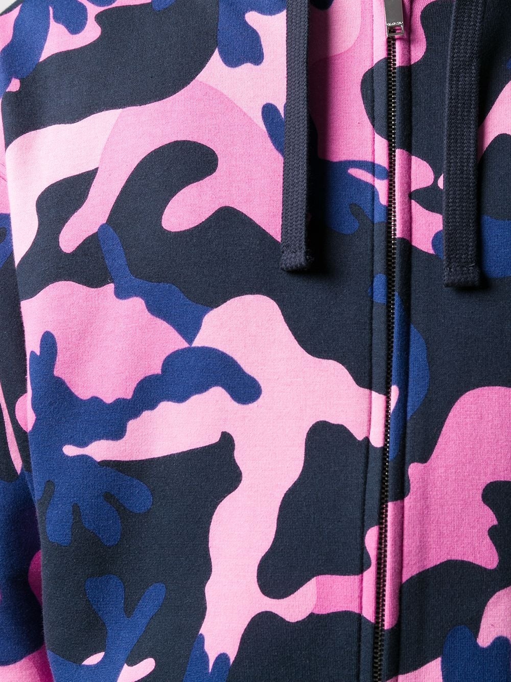 camouflage print zipped hoodie - 5