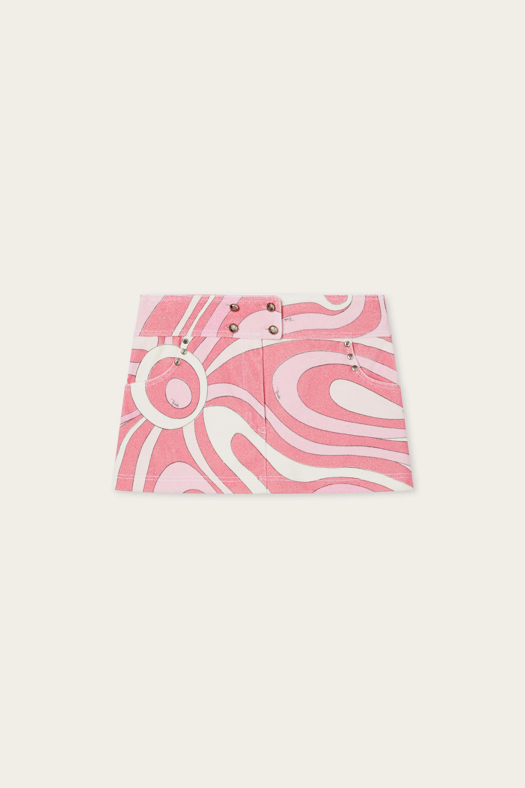 MARMO PRINT TERRY CLOTH SKIRT - 1