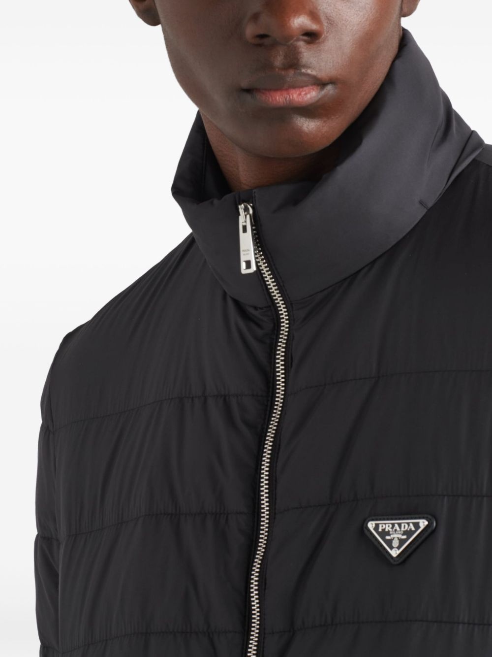 logo down jacket - 5