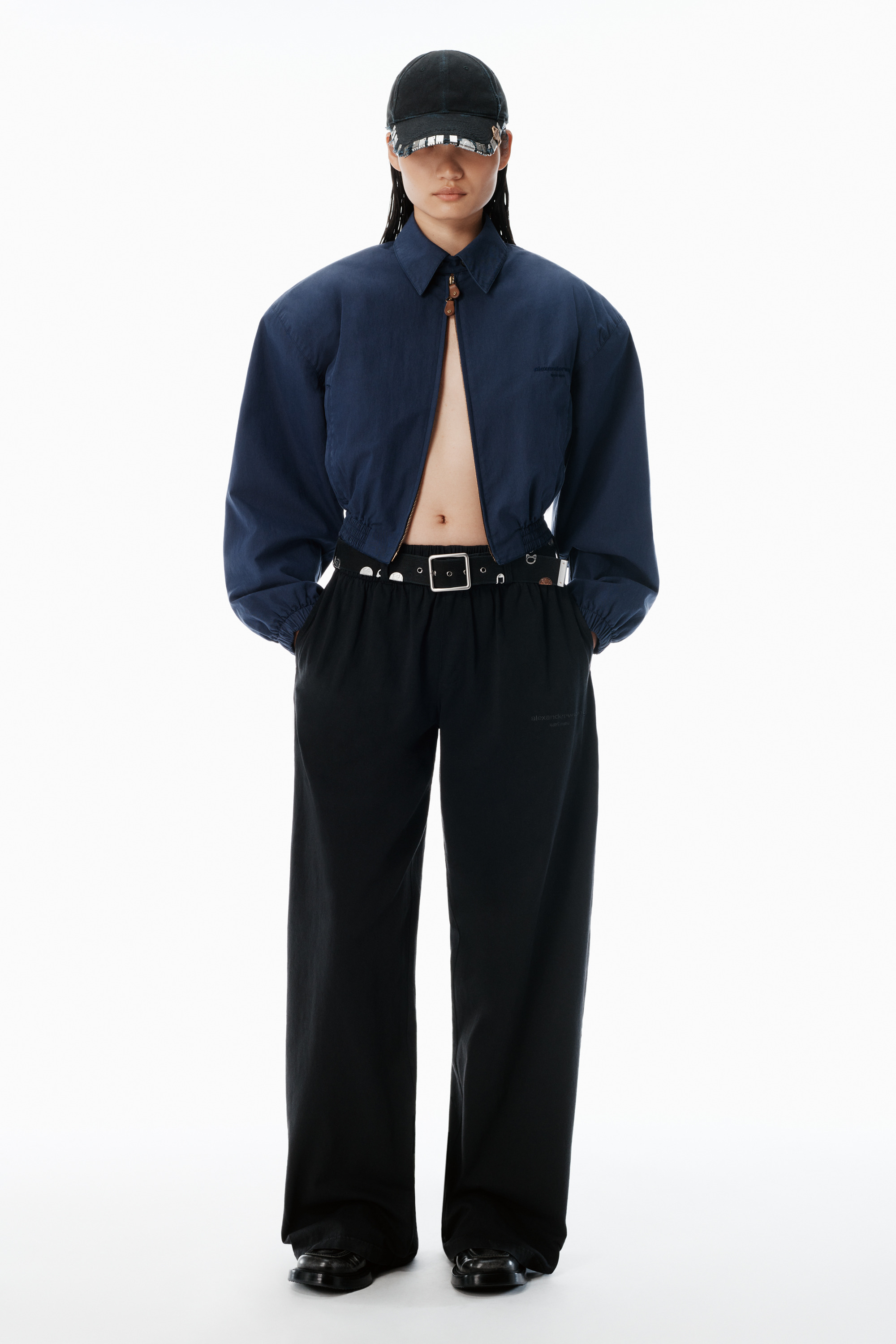 Black Cotton-Jersey Sweatpants - 2